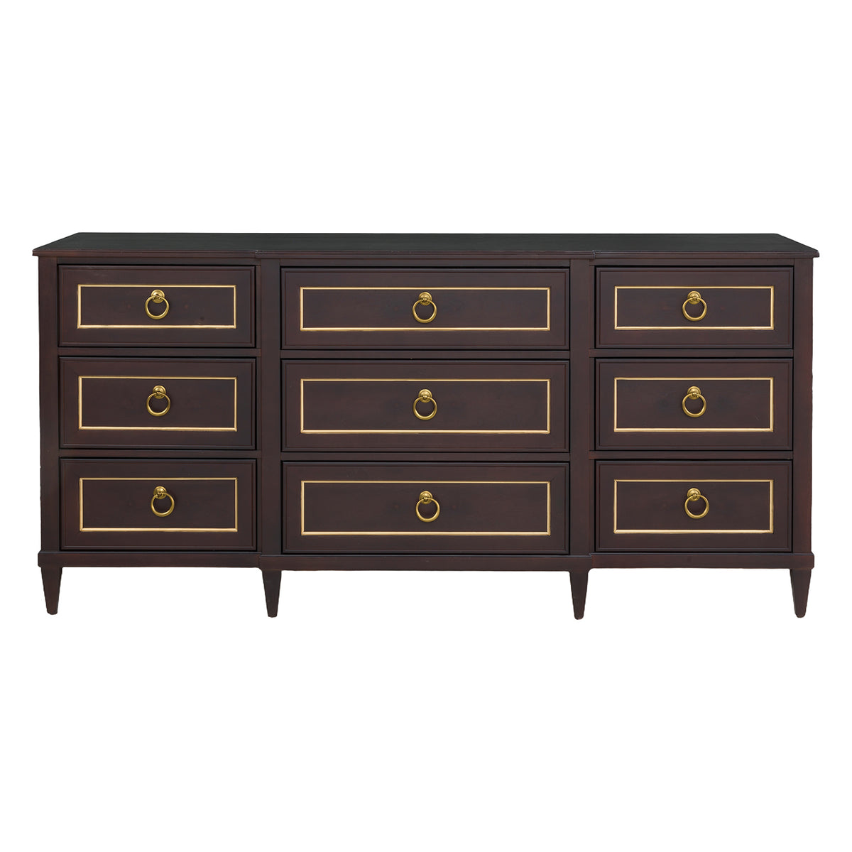 Fairfield Chair Matteo Palazzo Cafe Mocha Nine Drawer Dresser