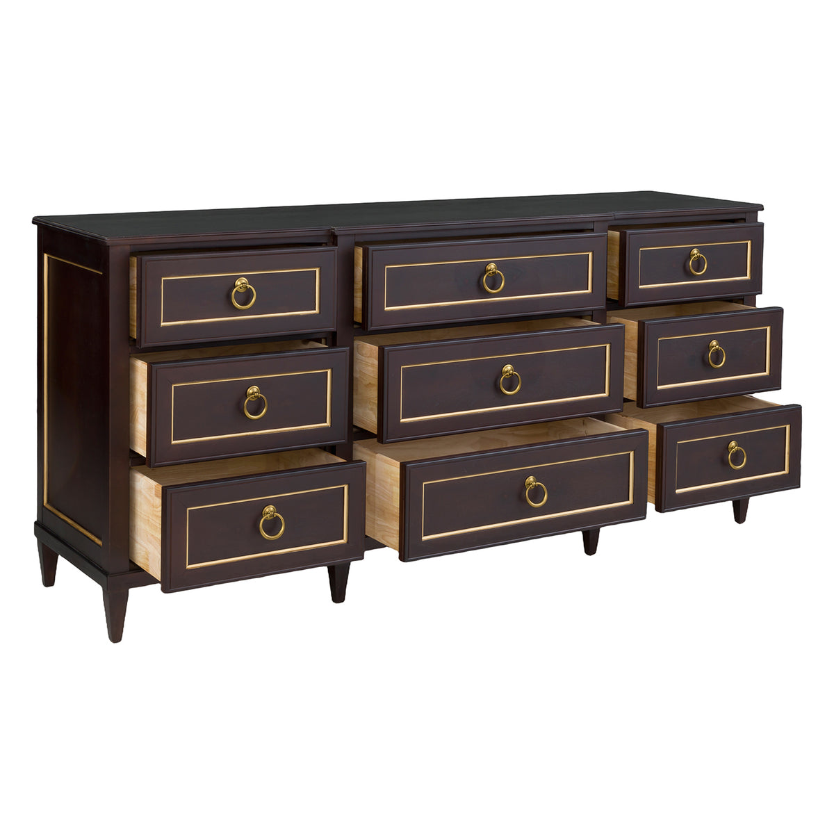 Fairfield Chair Matteo Palazzo Cafe Mocha Nine Drawer Dresser