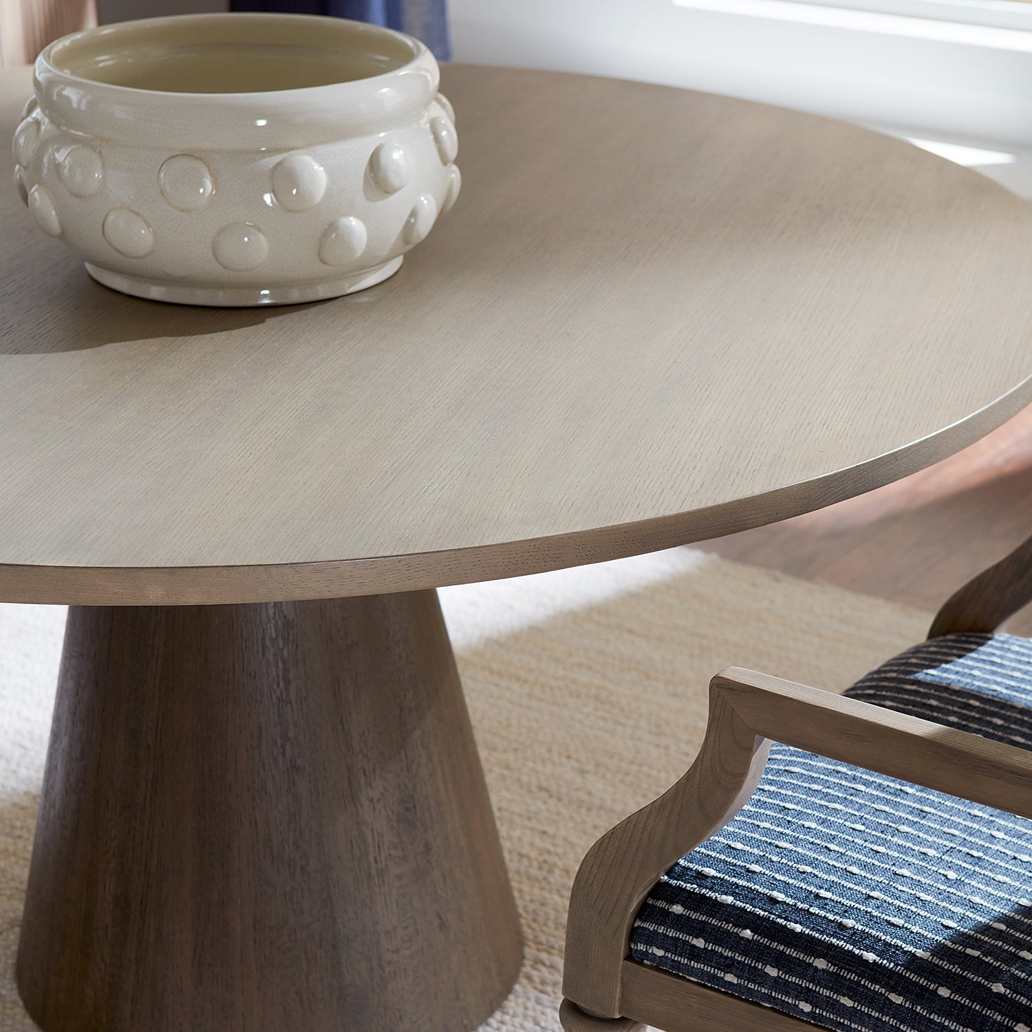 Everett Dining Table finish detail