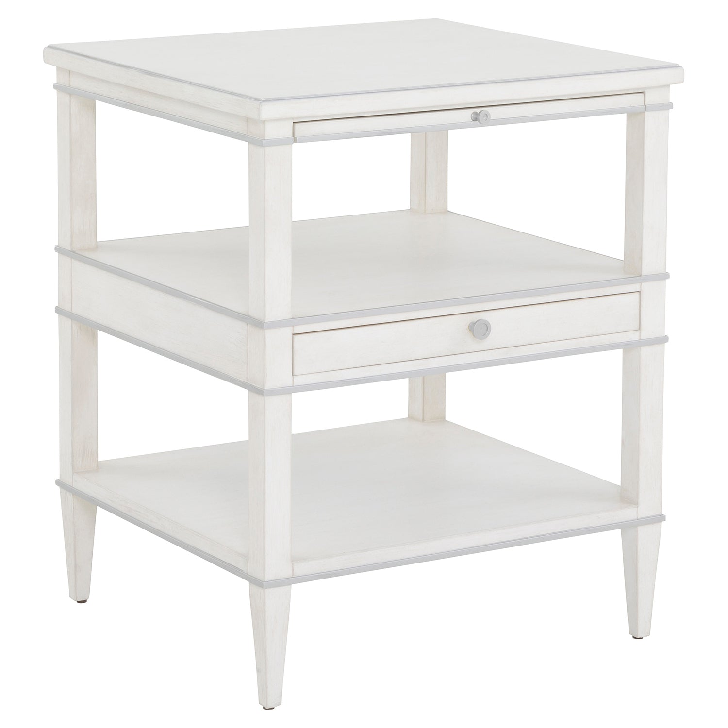 Fairfield Chair Camille Pewter End Table Set of 2 — view 1