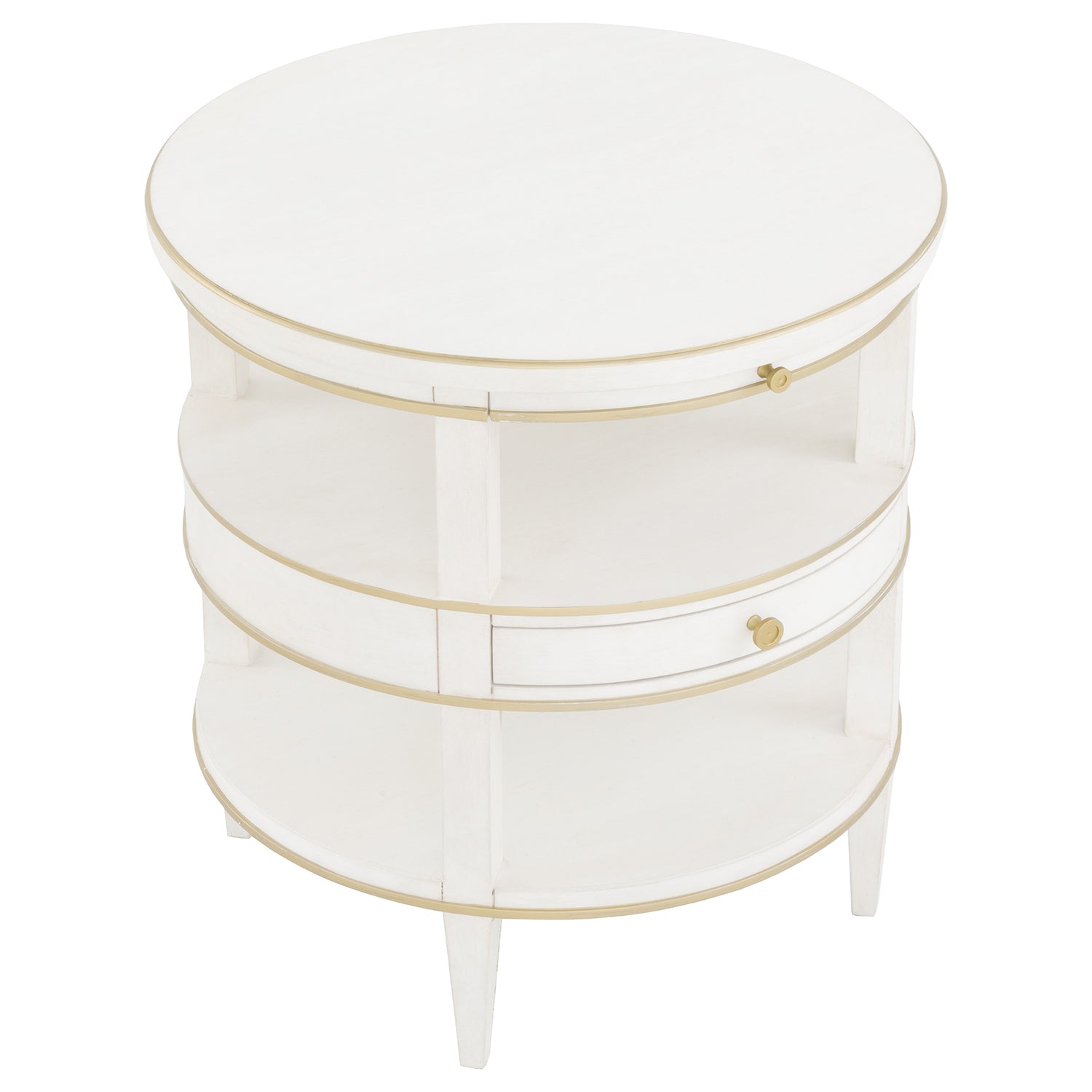 Fairfield Chair Camille Gold Round End Table Set of 2 — view 7