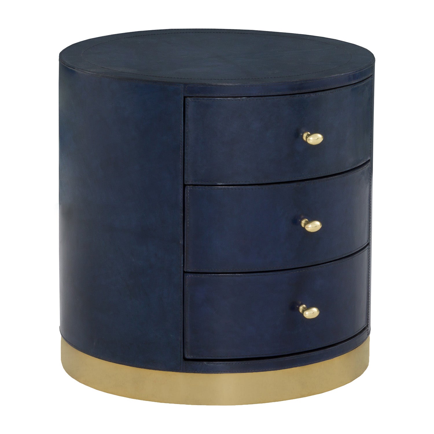 Fairfield Chair Harper Laether Round End Table