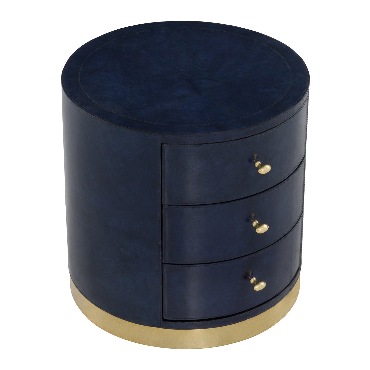 Fairfield Chair Harper Laether Round End Table