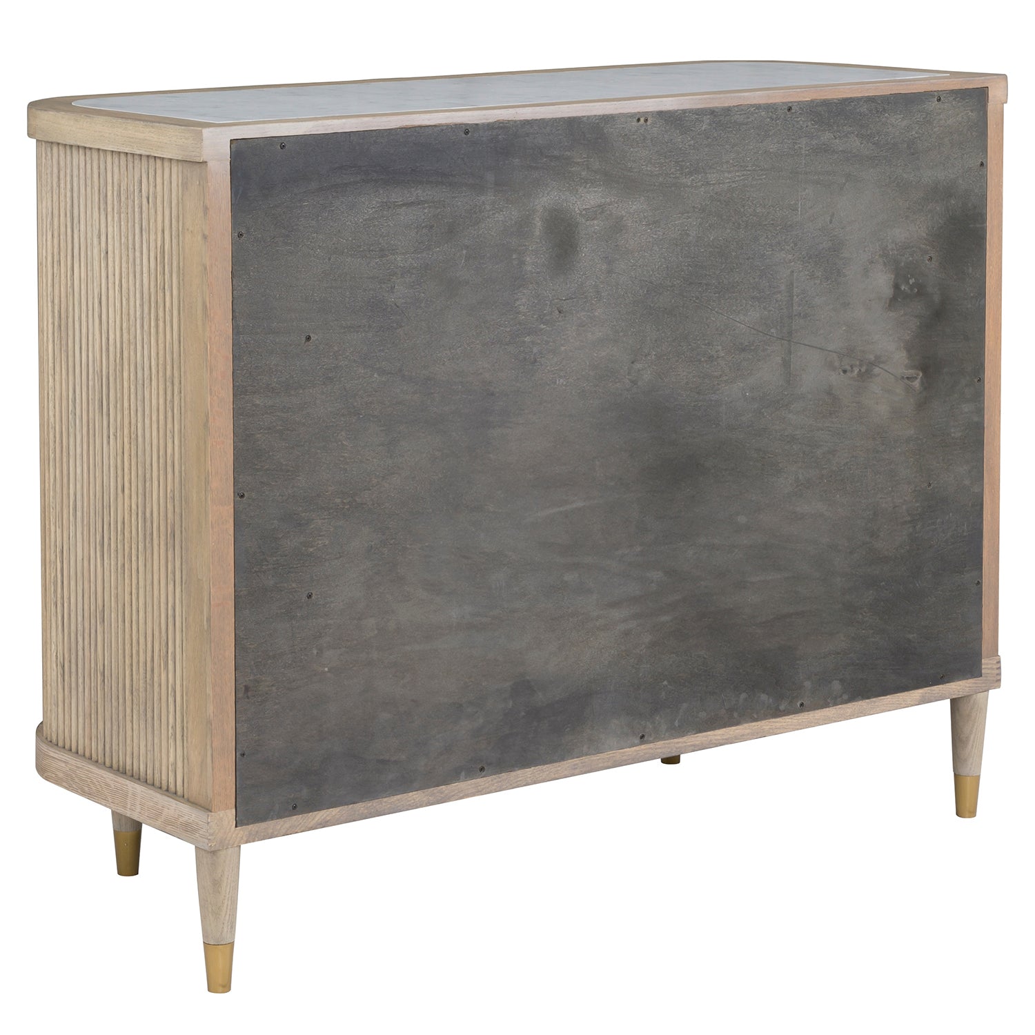 Everett Charcoal Demilune Credenza full product view