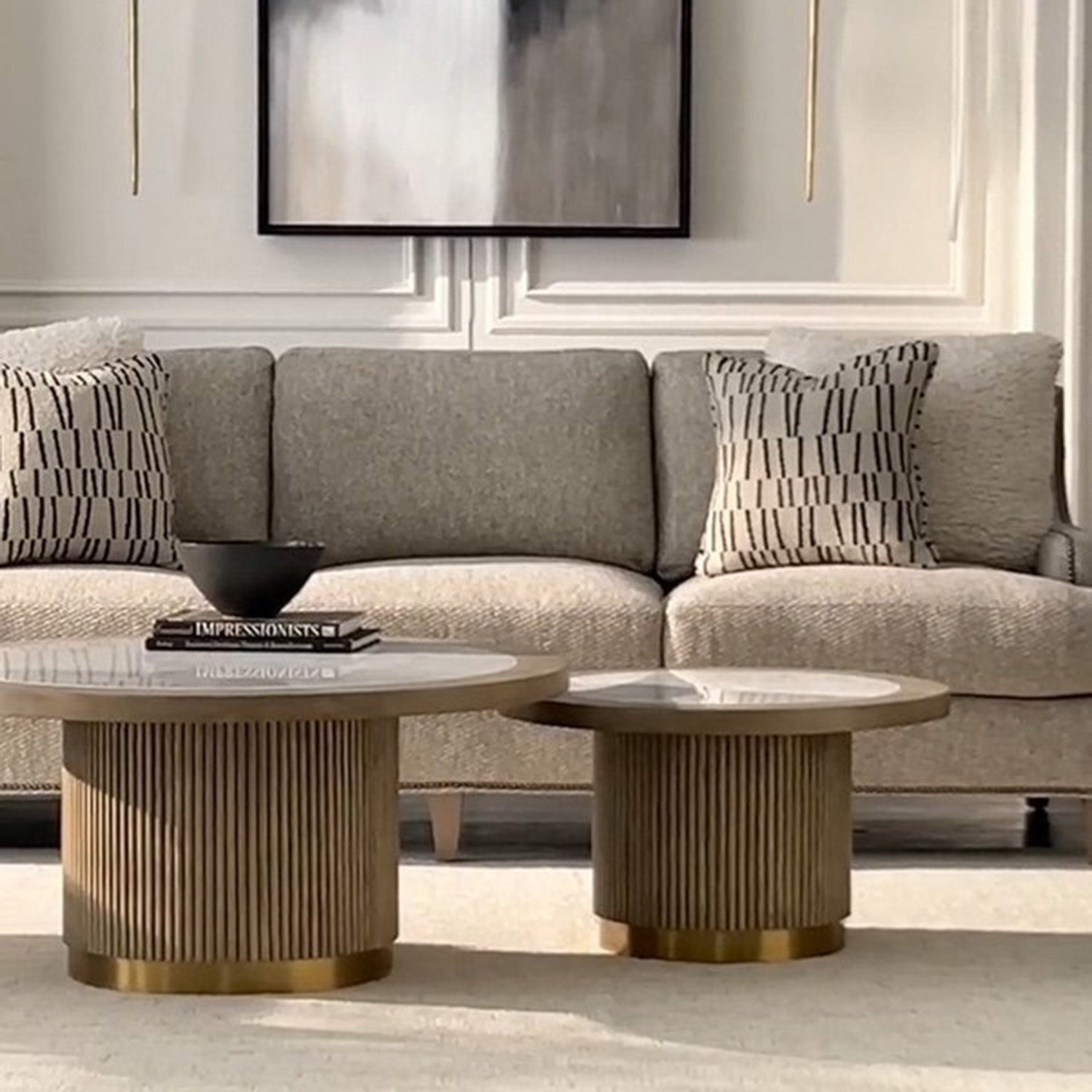 Fairfield Chair Everett Large Round Bunching Cocktail Table