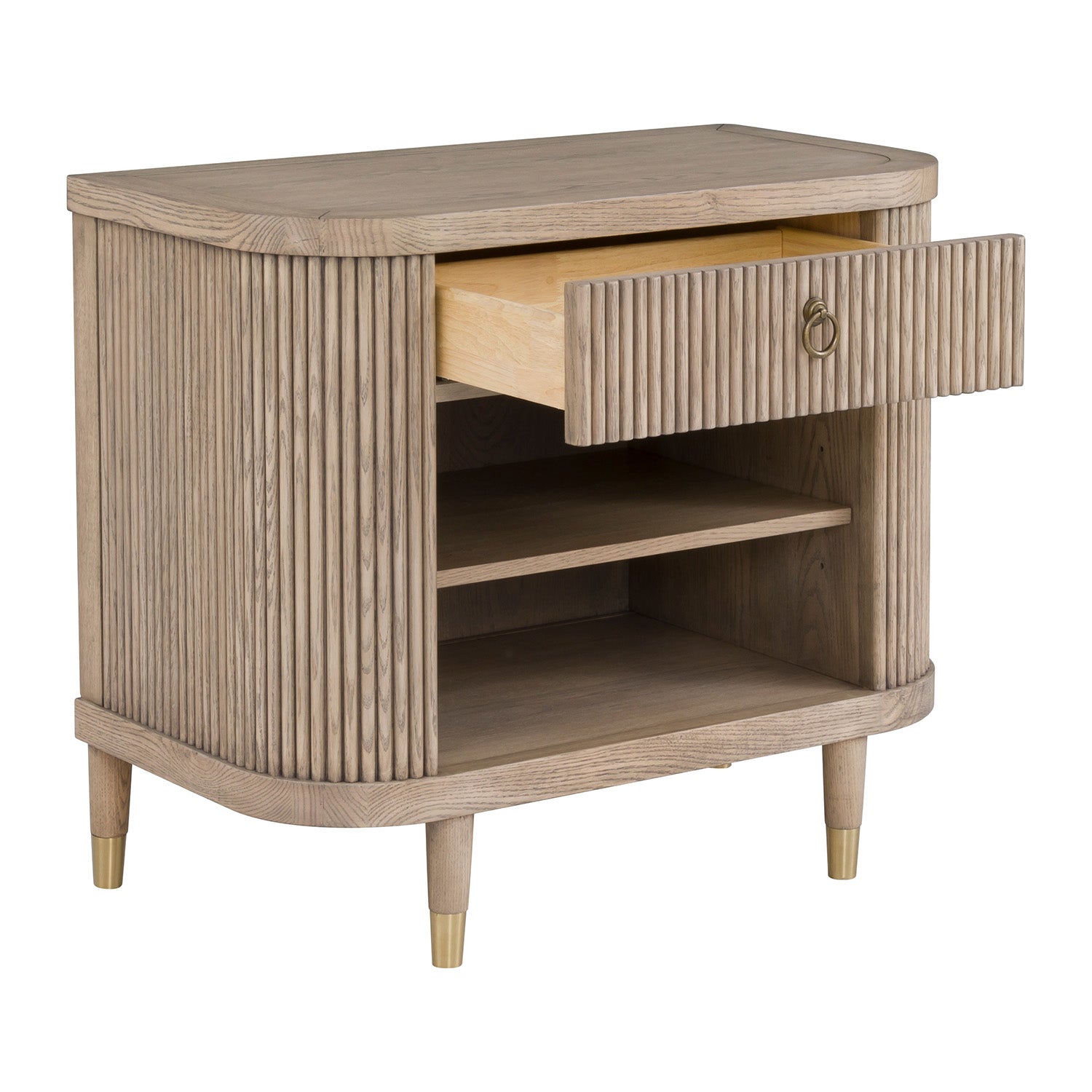 Fairfield Chair Everett Biscotti Demilune Nightstand