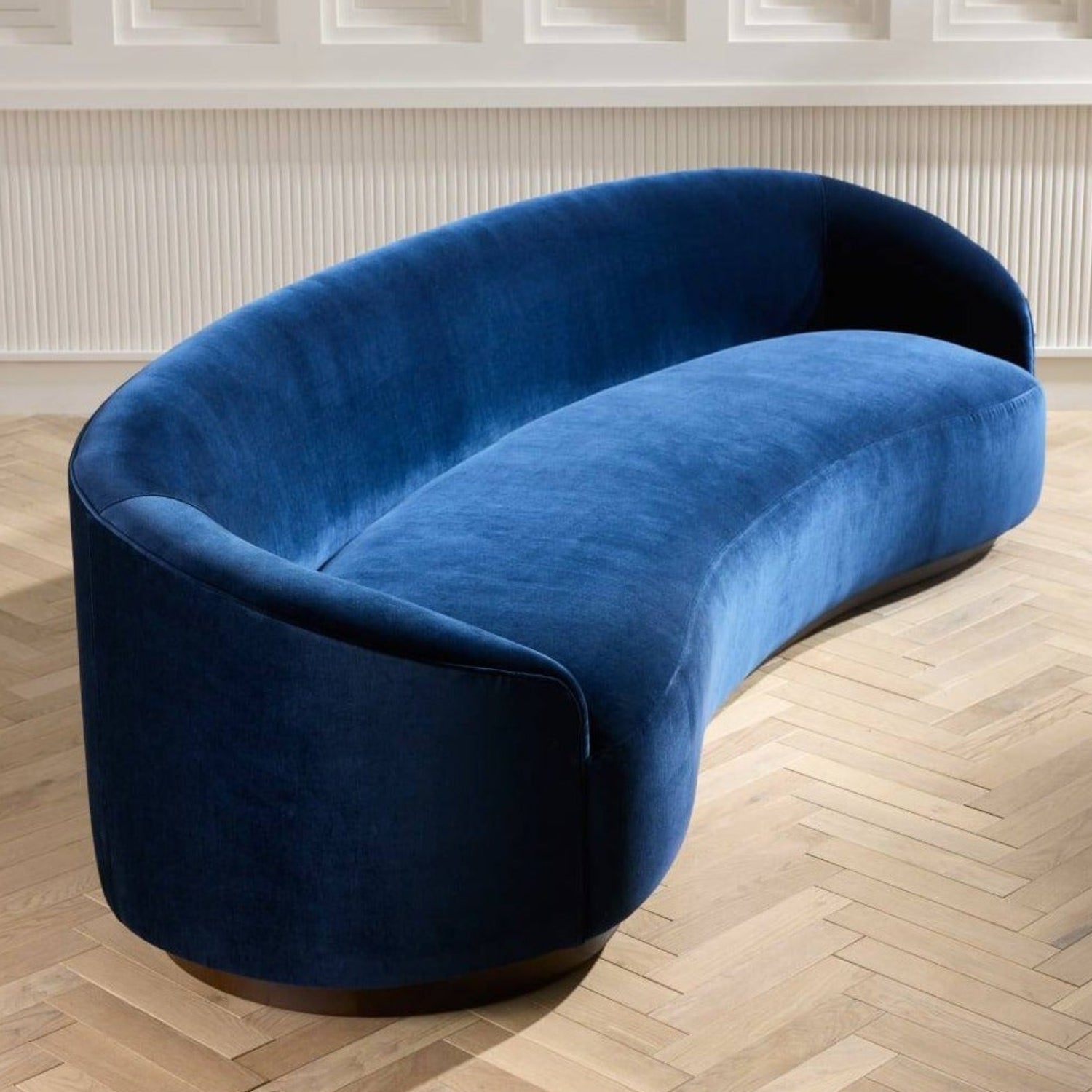 Arteriors Turner Indigo Velvet Sofa
