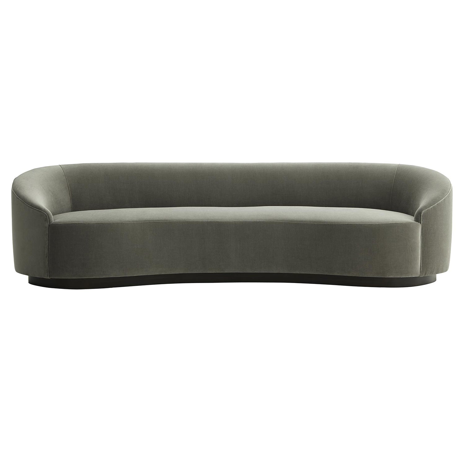 Arteriors Turner Sharkskin Velvet Gray Ash Sofa