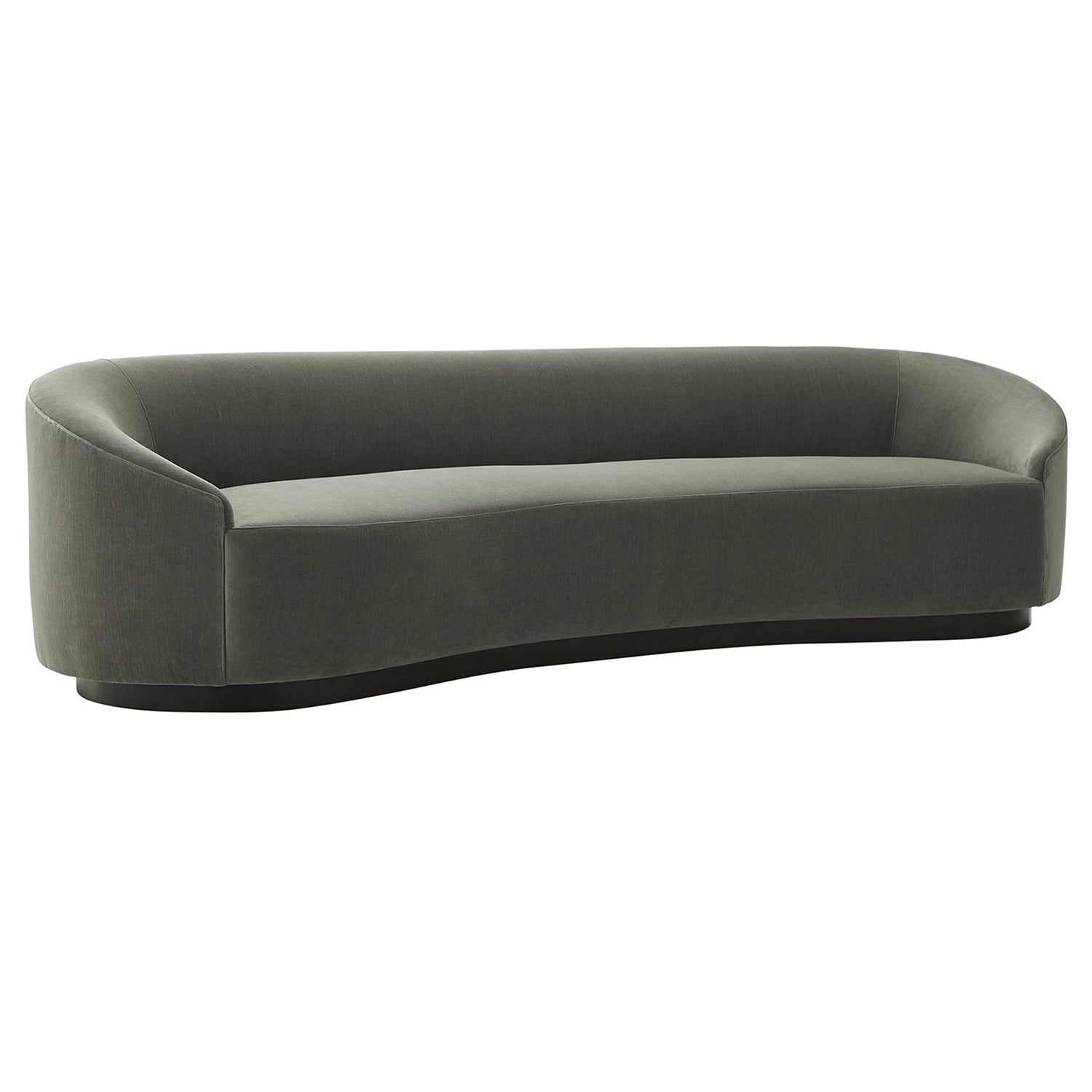 Arteriors Turner Sharkskin Velvet Gray Ash Sofa