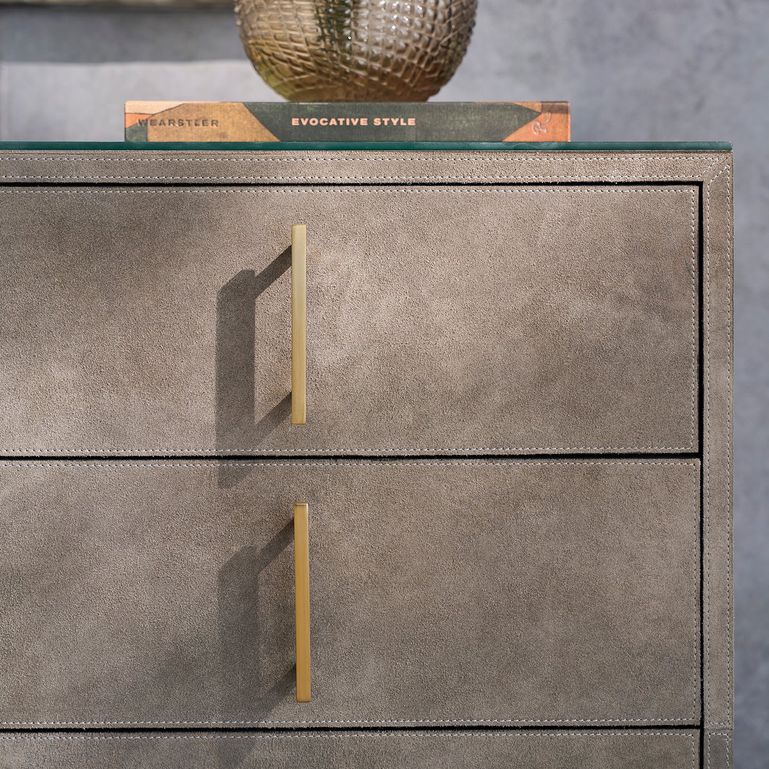 Hyde Five Drawer Chest material close-up
