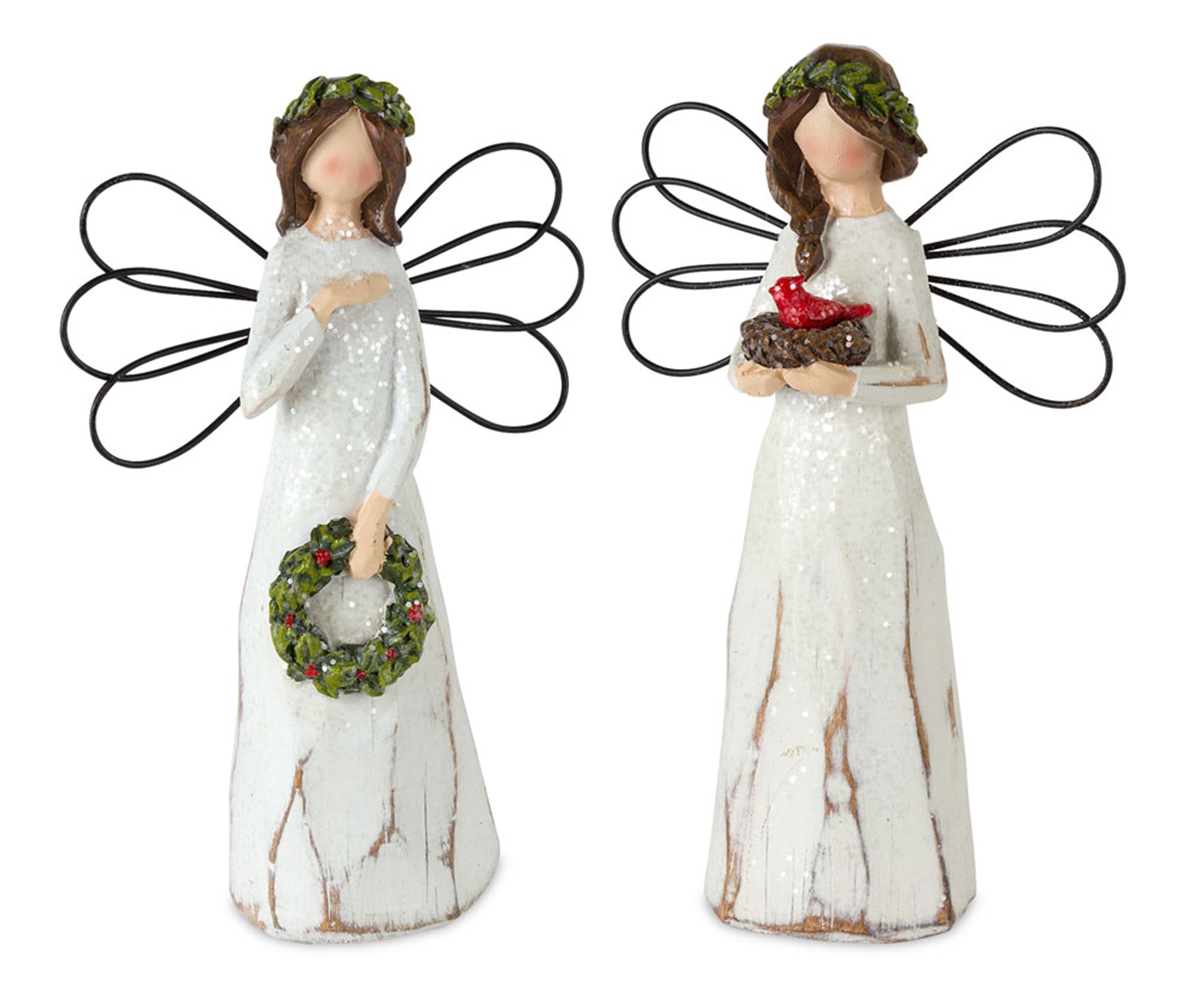 Frosted Winter Angel Set of 6
