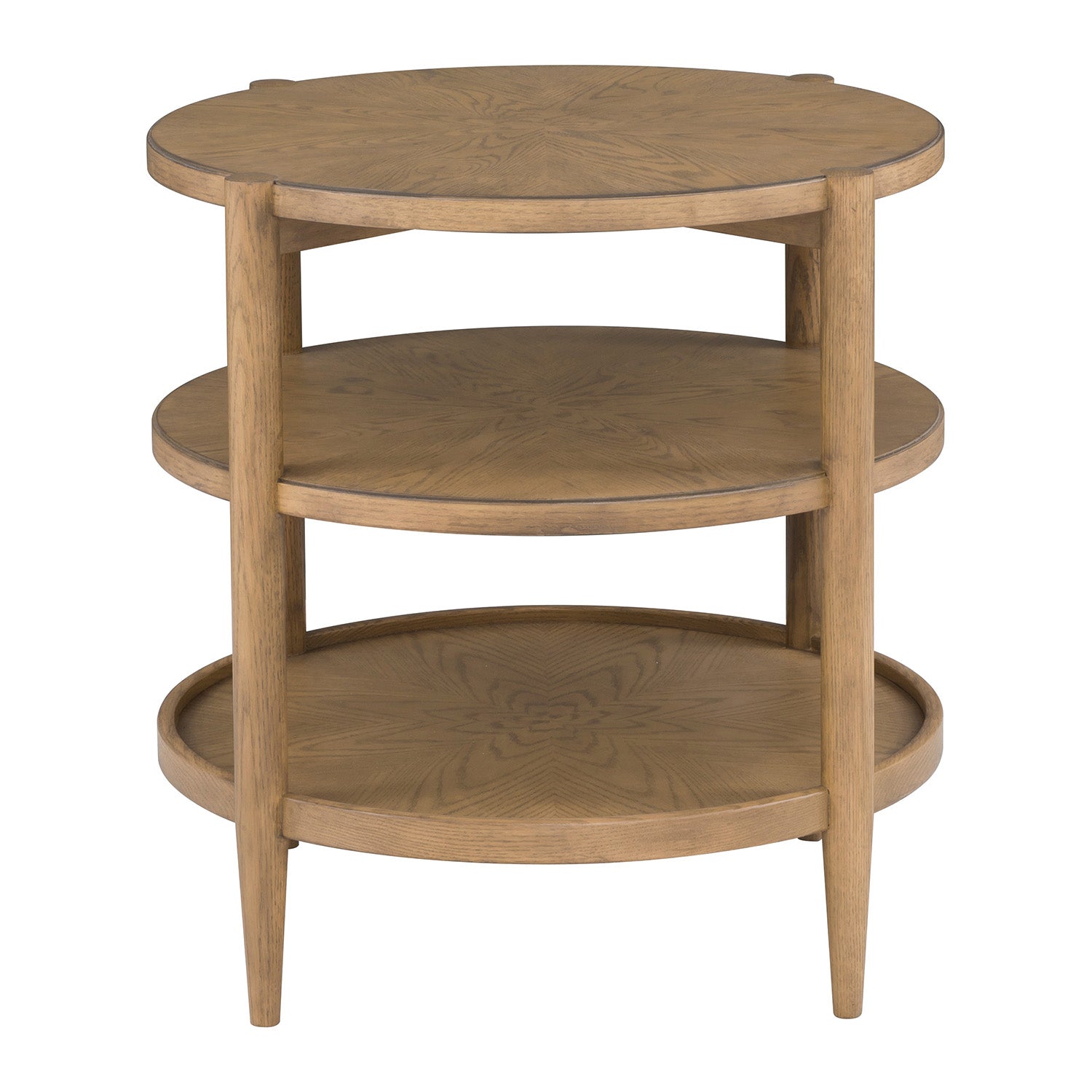 Fairfield Chair Maxwell Sunlit Oak Round End Table Set of 2