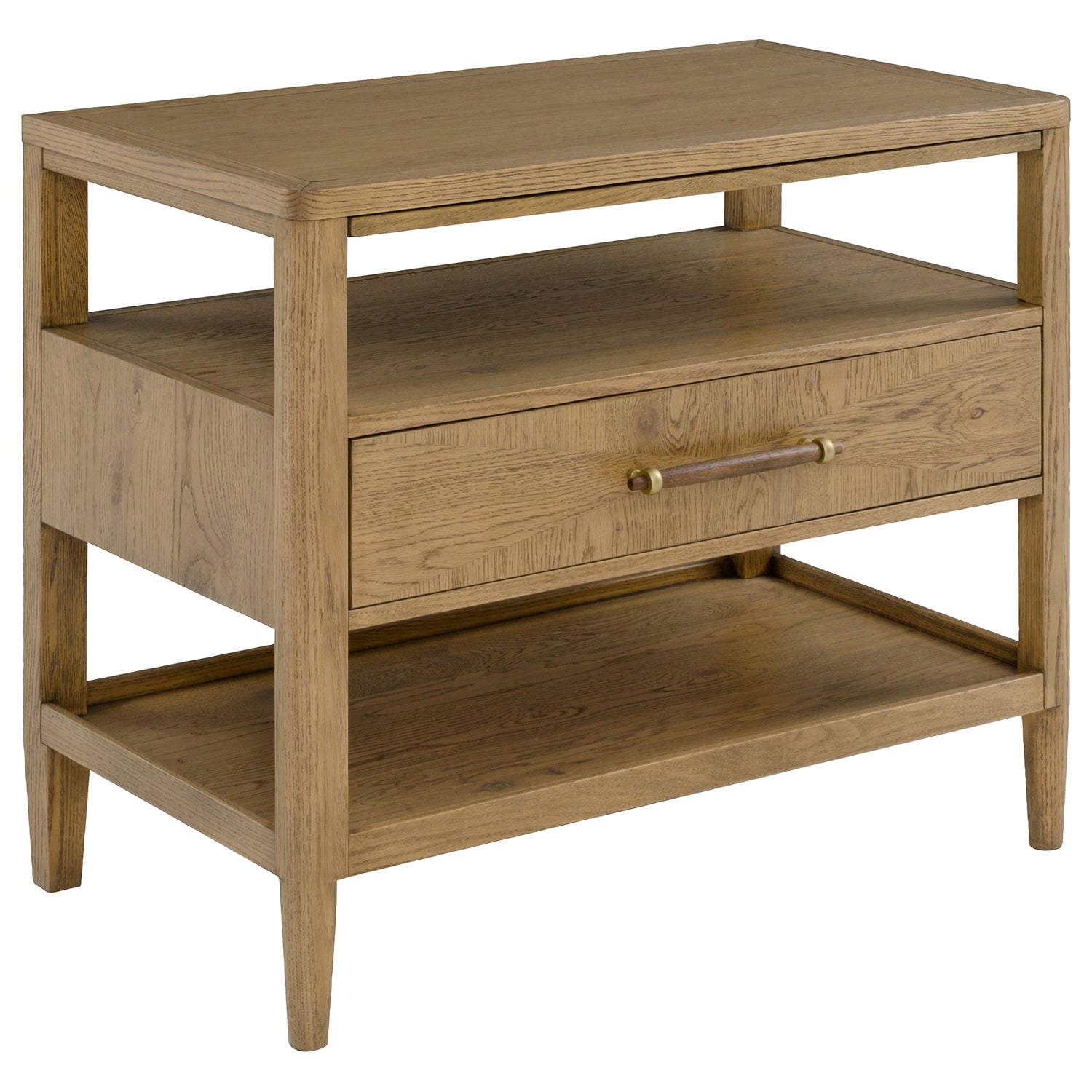 Maxwell Sunlit Oak Nightstand Set of 2
