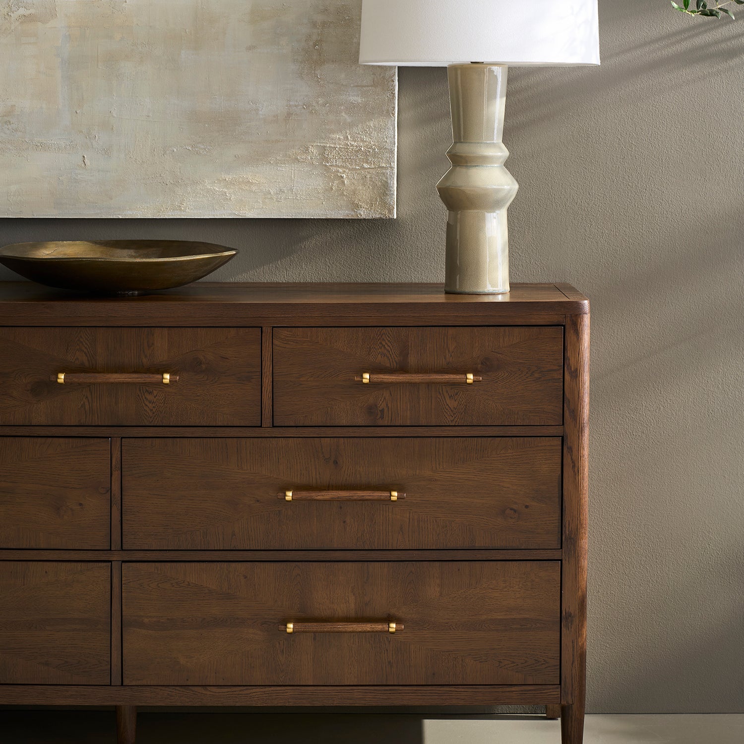 Fairfield Chair Maxwell Caramel Dresser
