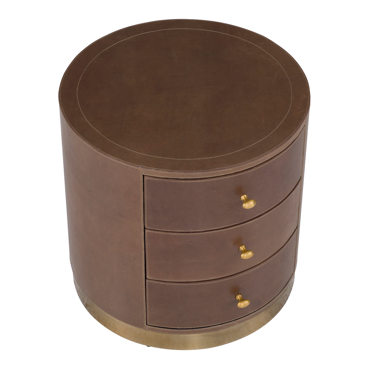 Fairfield Chair Dimitri Three Drawer Round End Table Set of 2