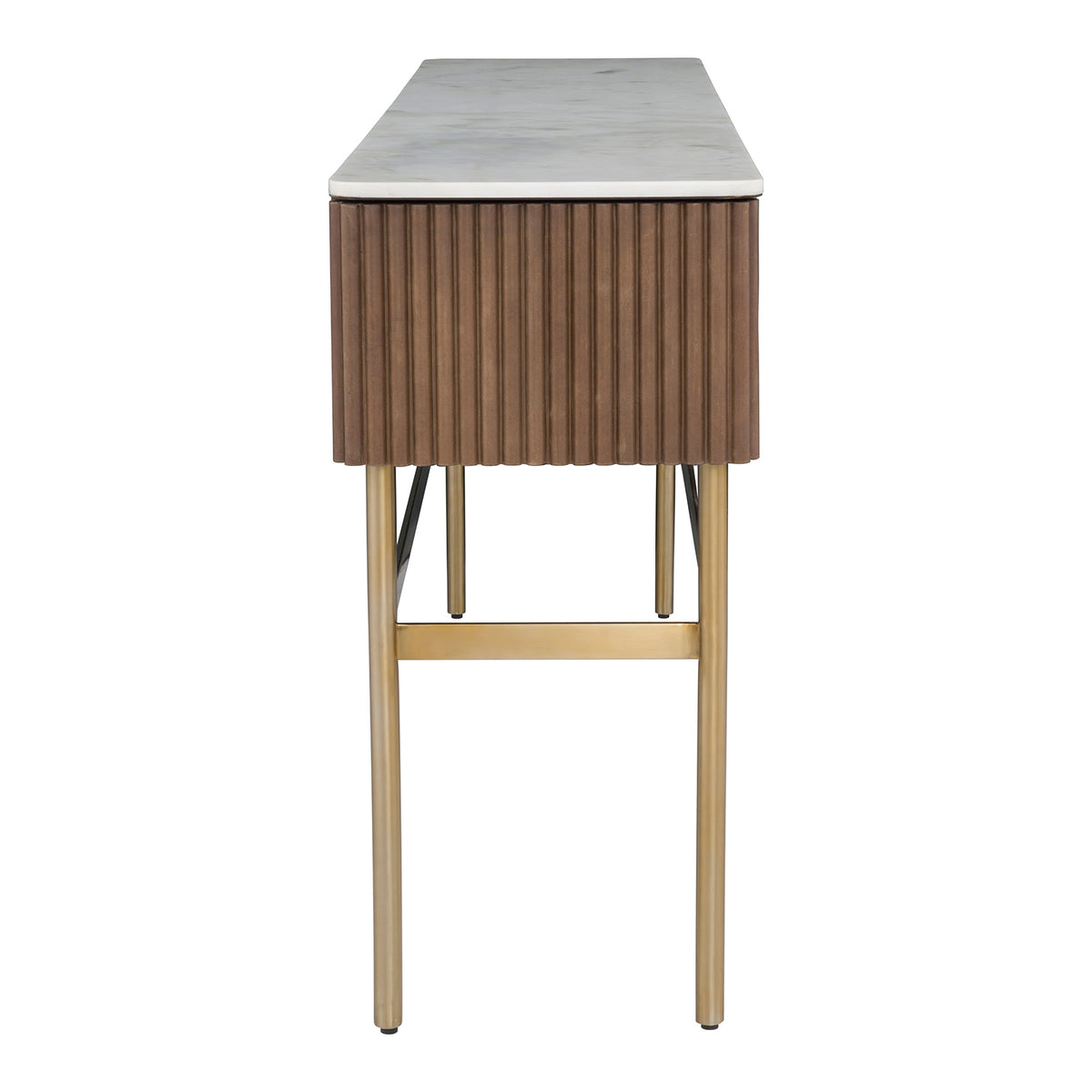 Fairfield Chair Dimitri Leather Wrapped Rectangular Console Table