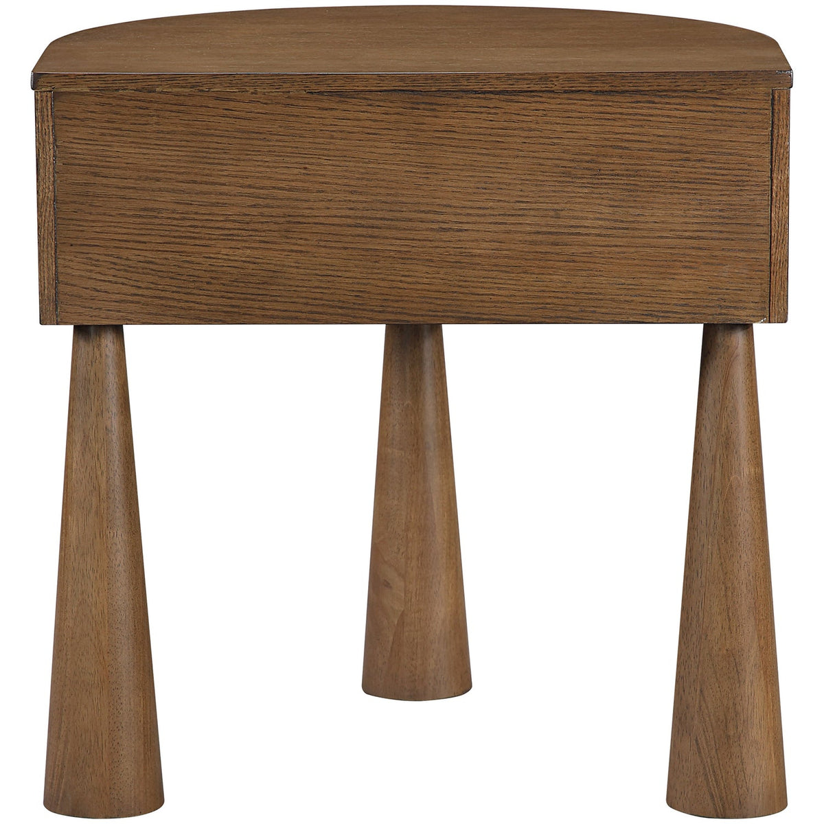 Oasis 23.75in Brown Acacia Veneer And Solid Wood Nightstand Set of 2