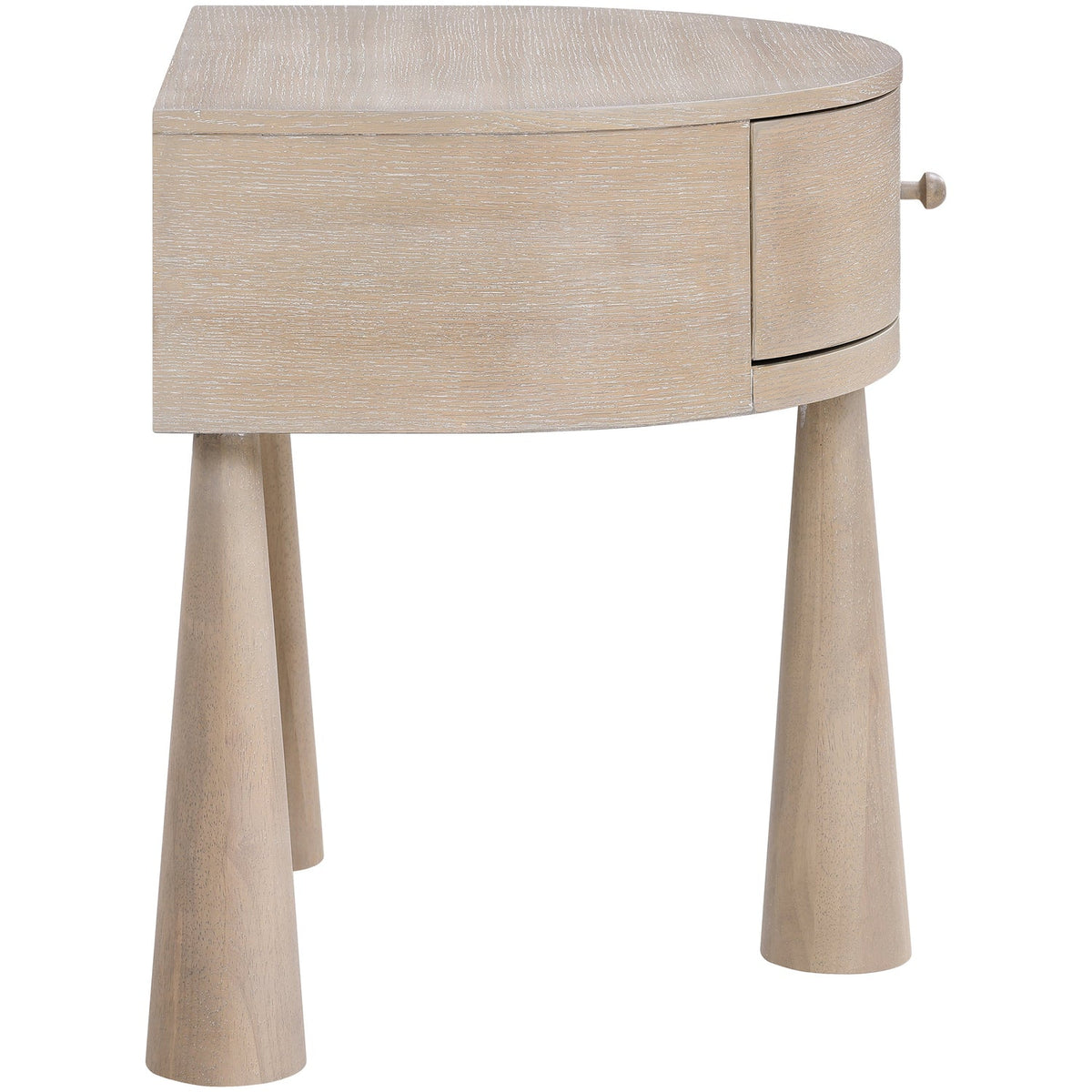 Oasis 23.75in Natural Acacia Veneer And Solid Wood Nightstand Set of 2