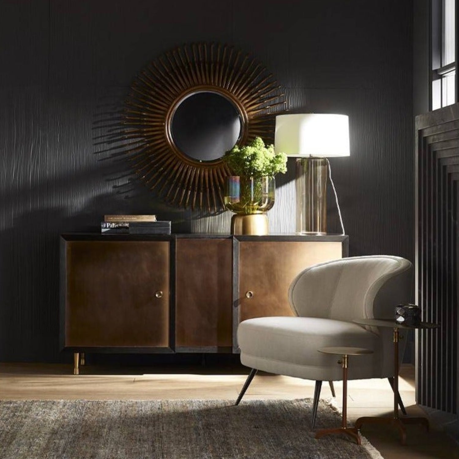 Arteriors Kitts Flax Linen Chair