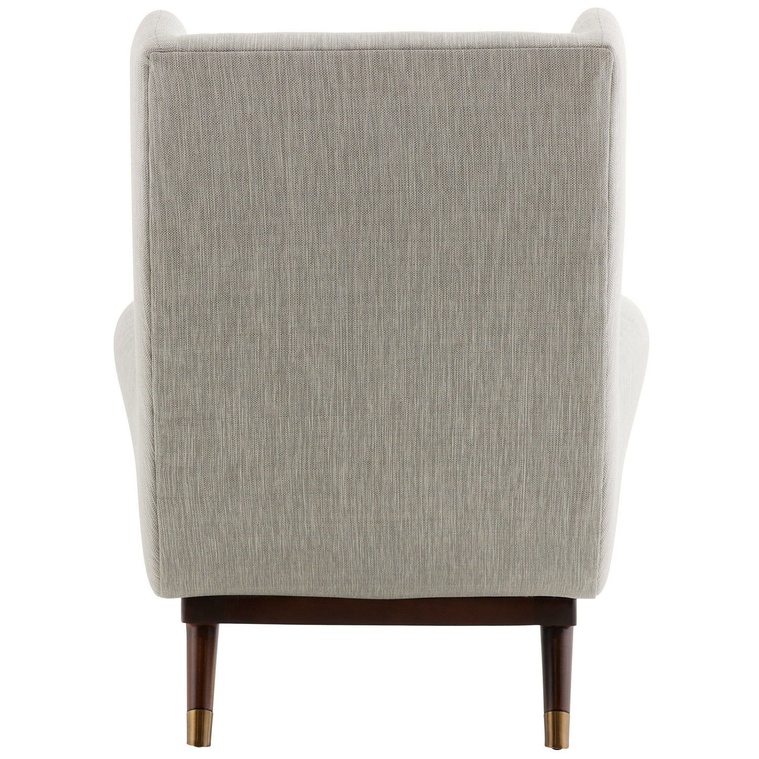 Arteriors Ophelia Fossil Tweed Dark Walnut Lounge Chair