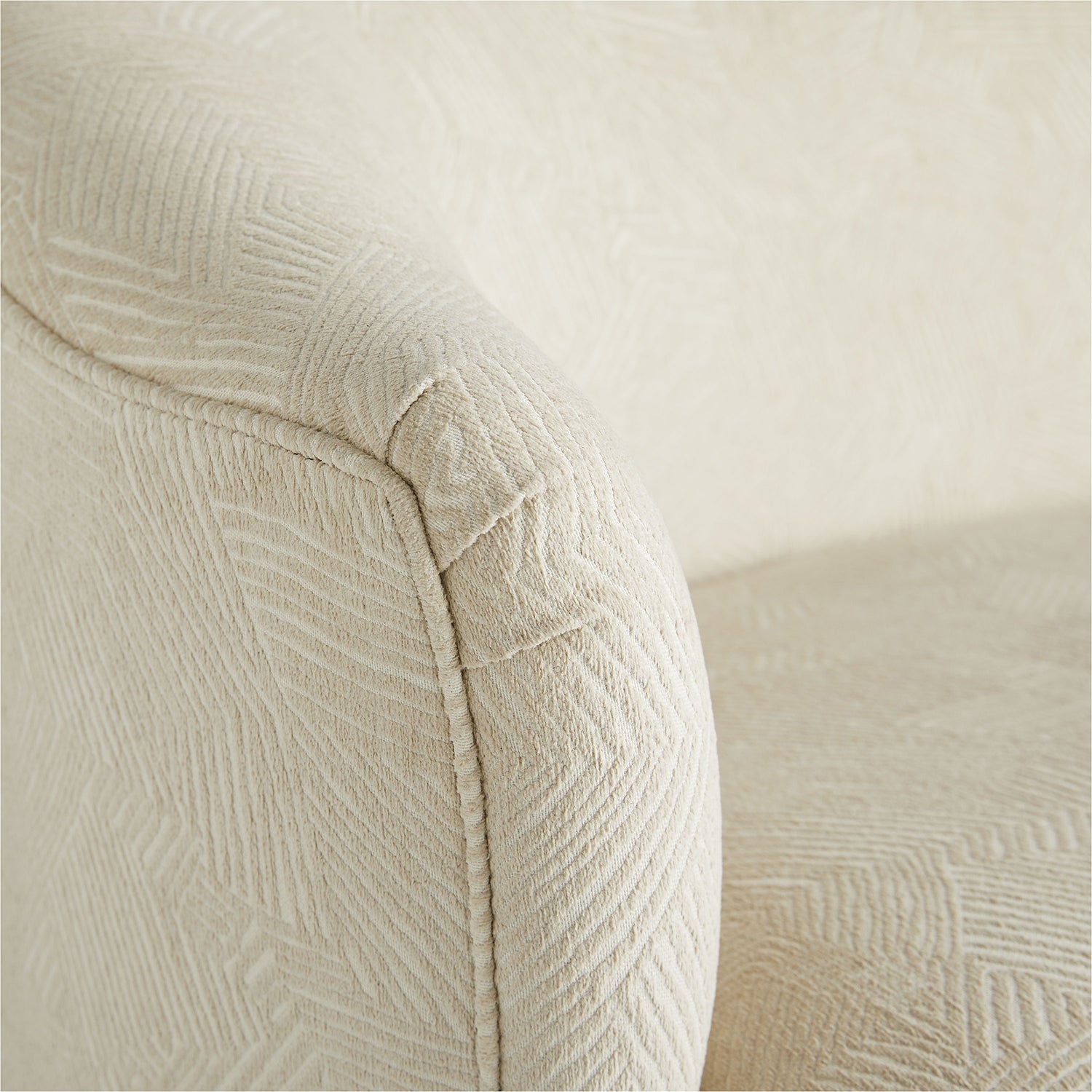 Arteriors Duprey Textured Ivory Gray Ash Settee