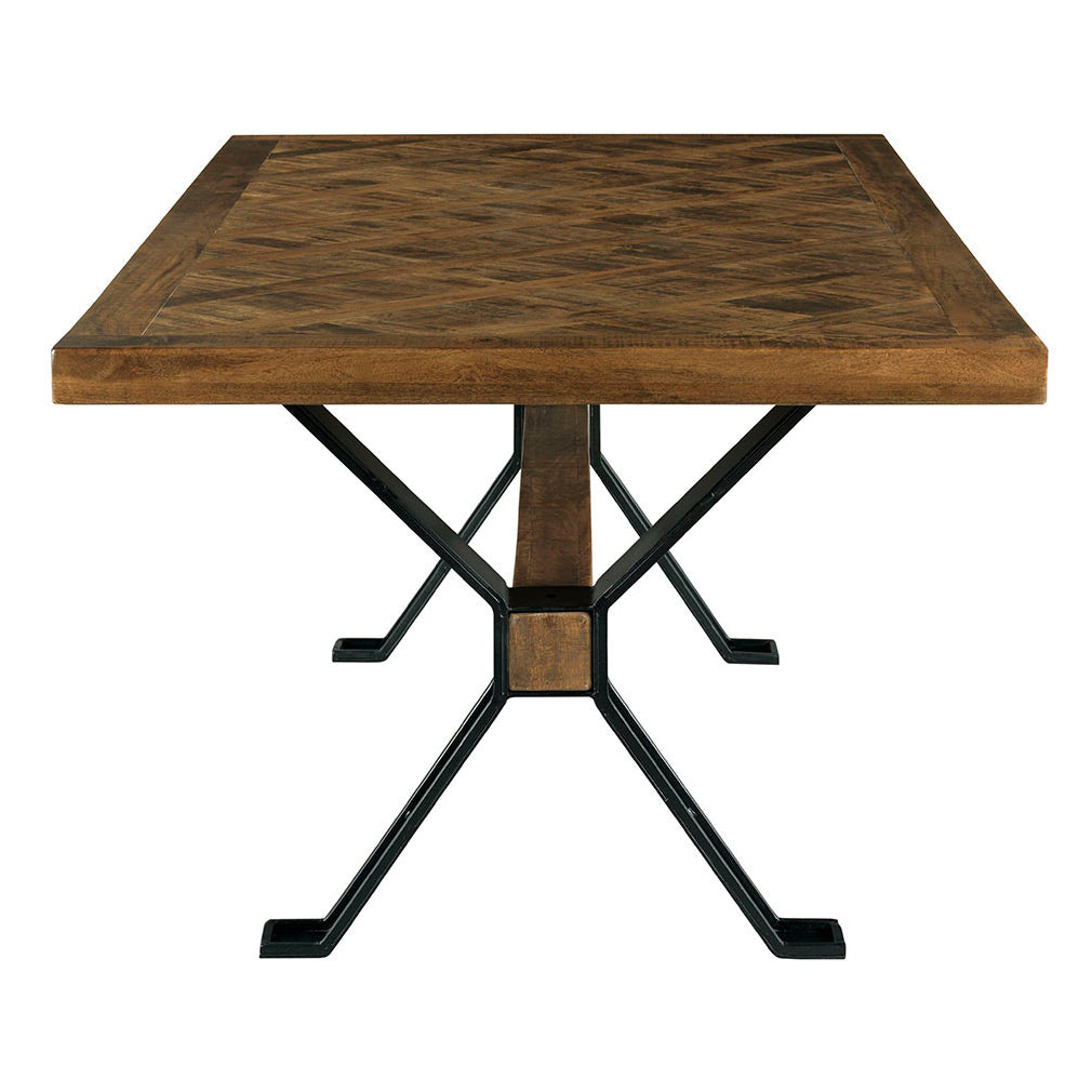 Fairfield Chair St. Florian Cross Double Pedestal Dining Table cross double pedestal base detail