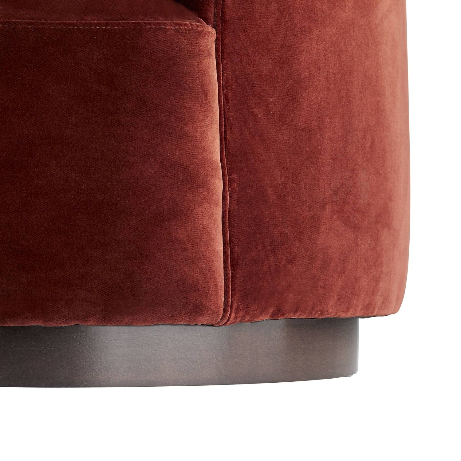Arteriors Turner Paprika Velvet Small Sofa