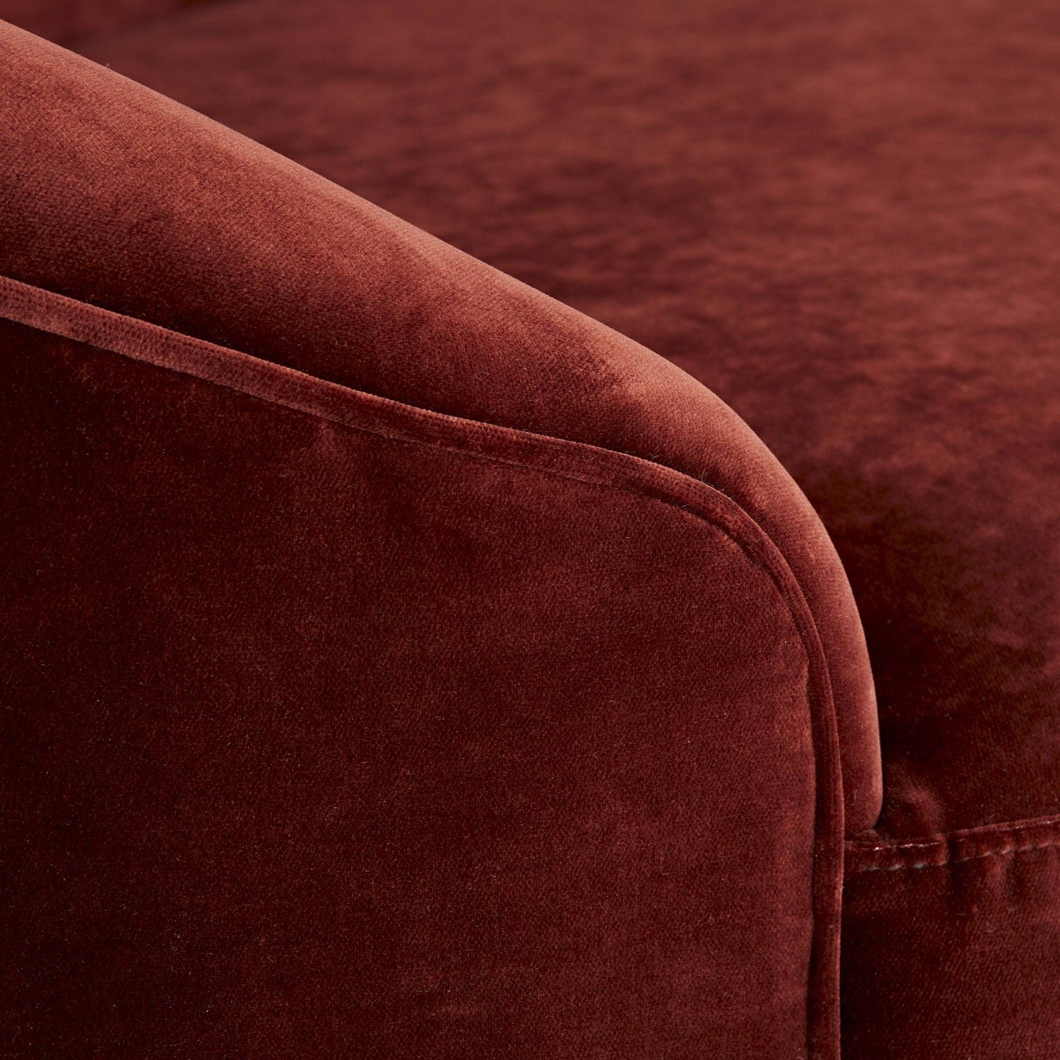 Arteriors Turner Paprika Velvet Small Sofa