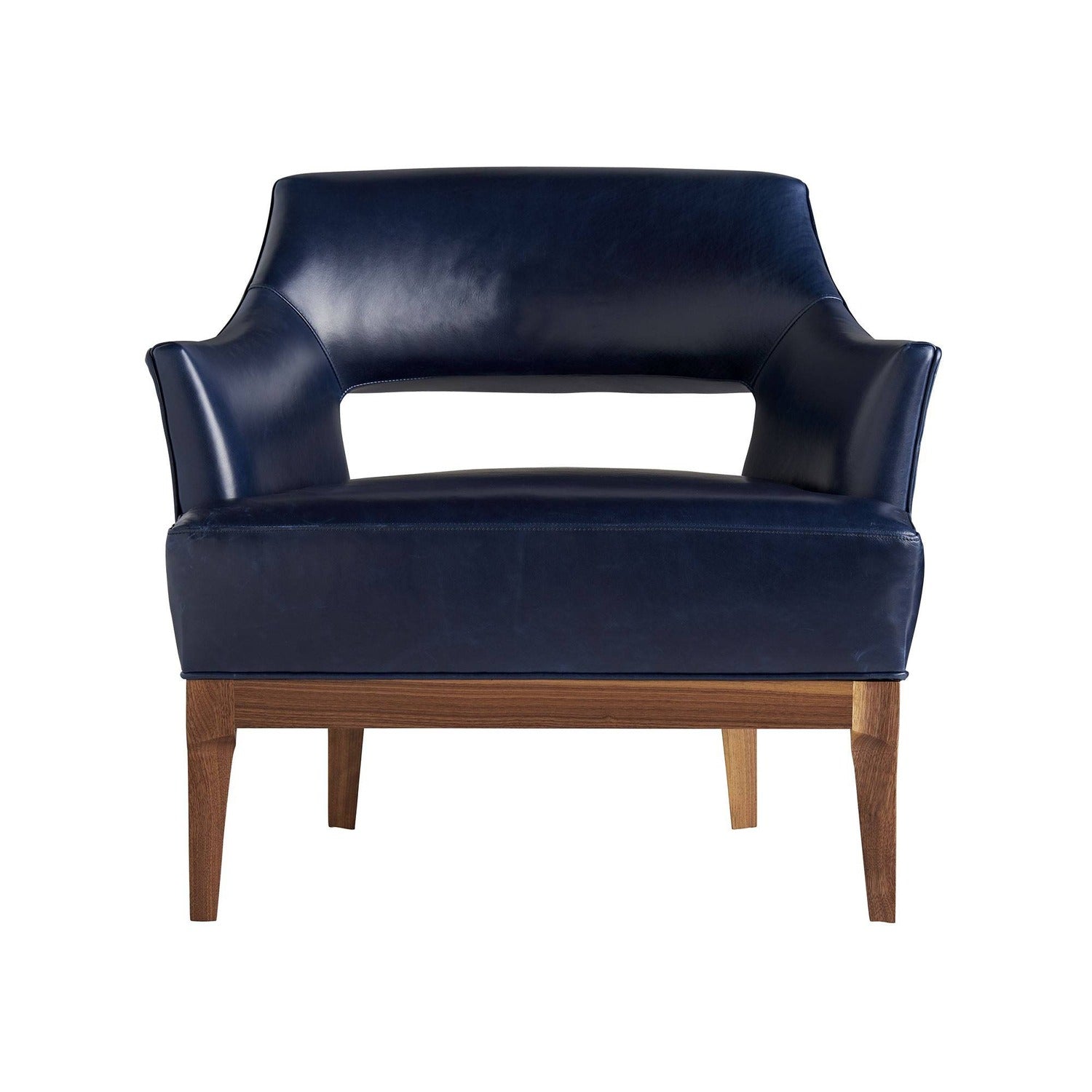 Arteriors Laurette Indigo Leather Chair