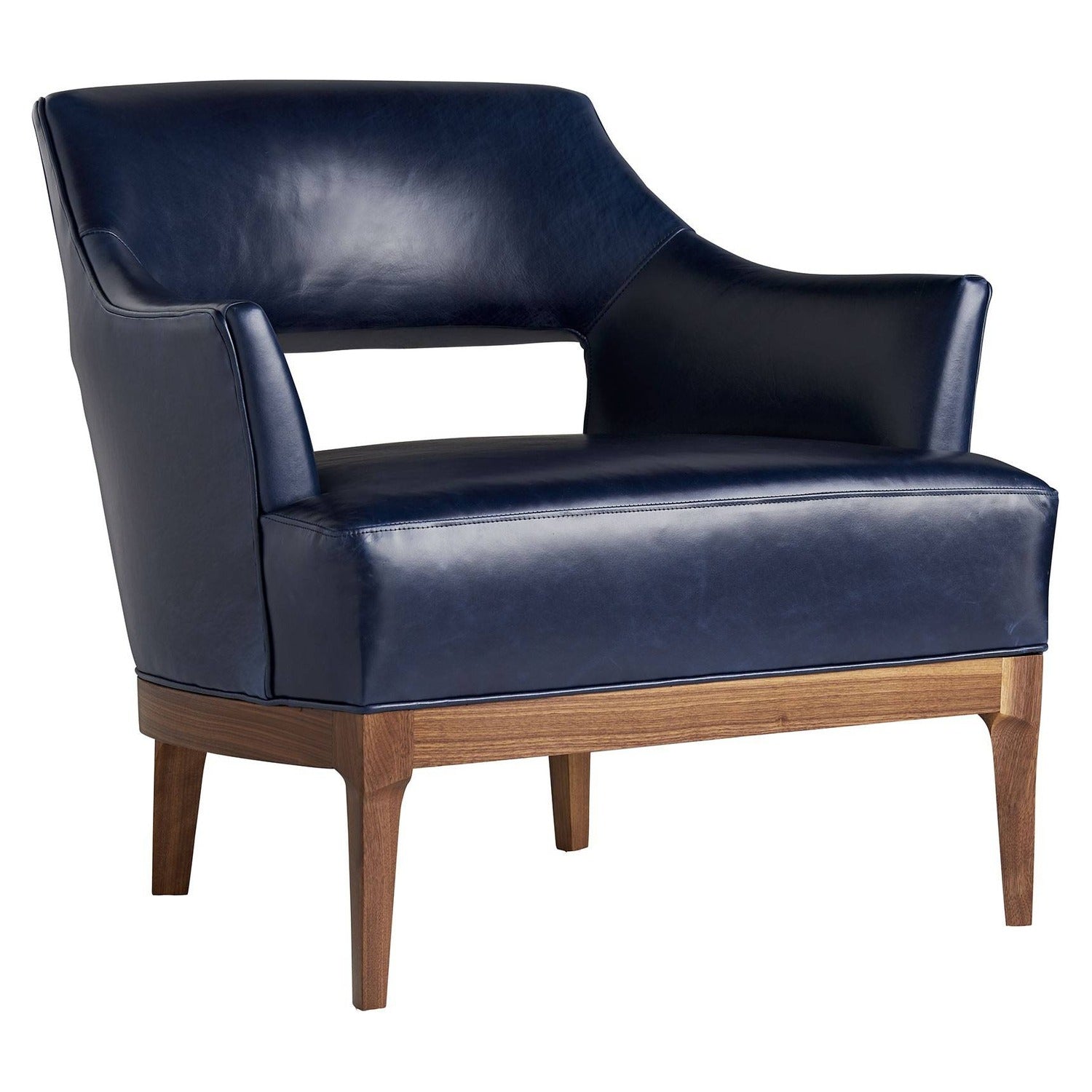 Arteriors Laurette Indigo Leather Chair