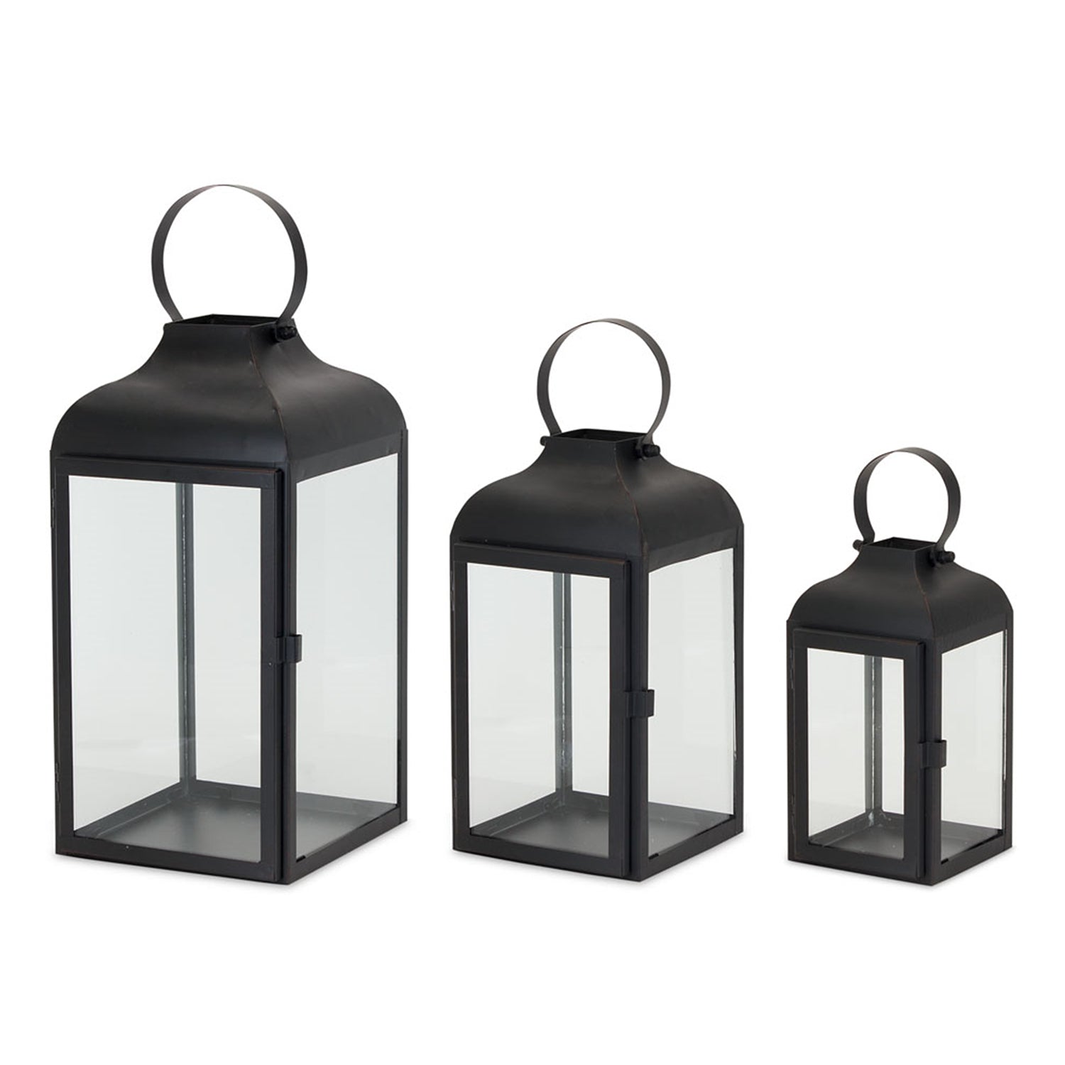 Modern Metal Lantern Set of 3