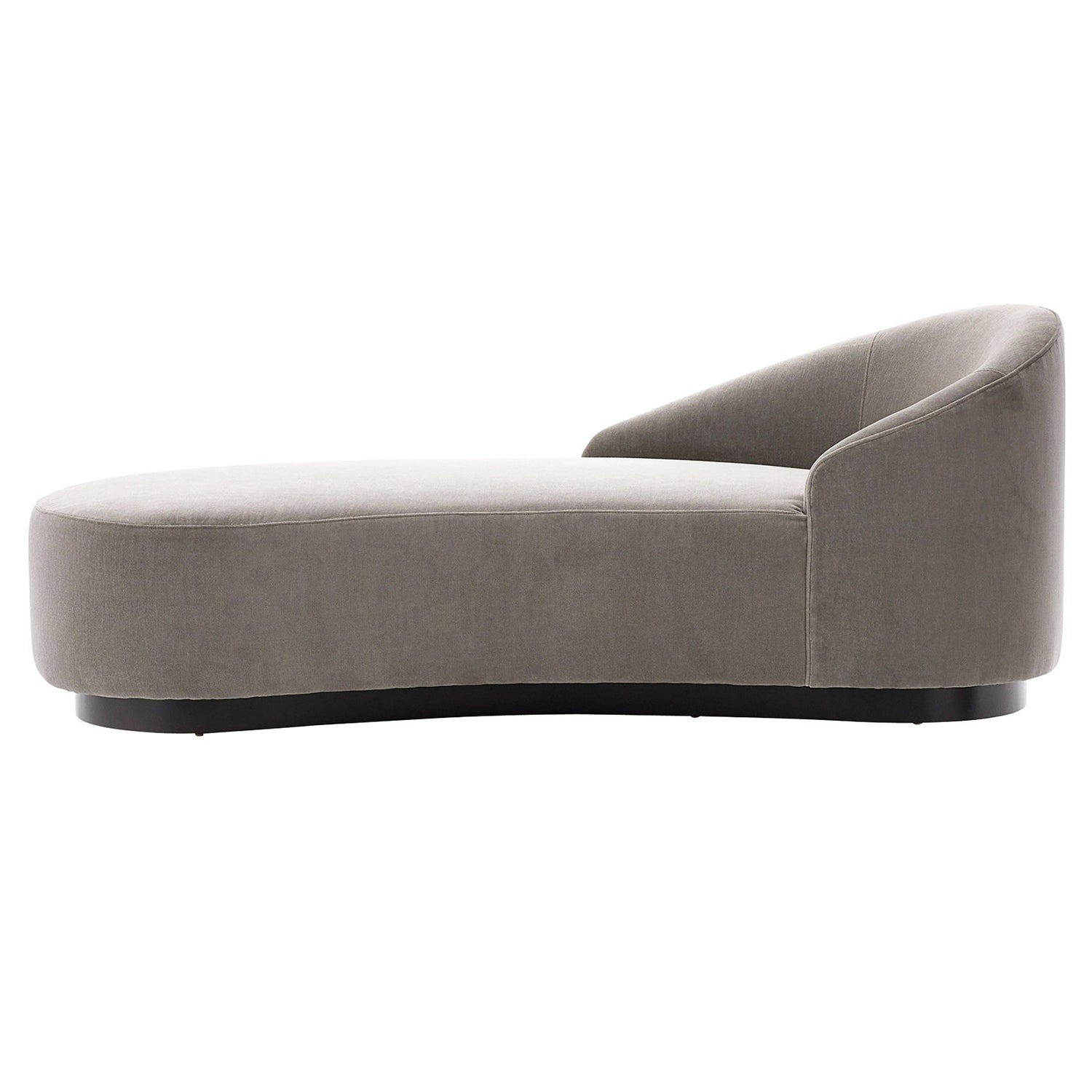Arteriors Turner Sharkskin Velvet Gray Ash Right Arm Chaise