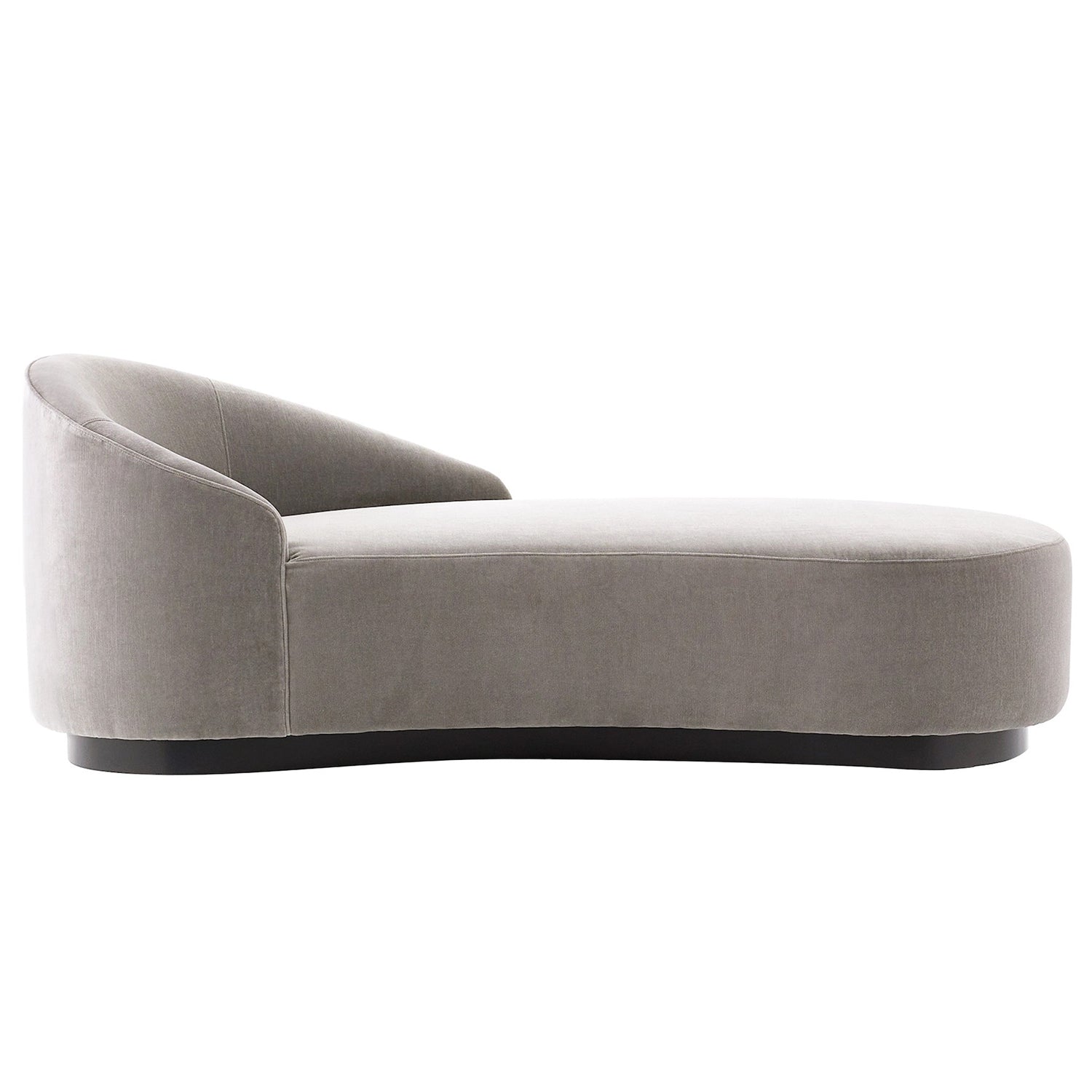 Arteriors Turner Sharkskin Velvet Gray Ash Right Arm Chaise