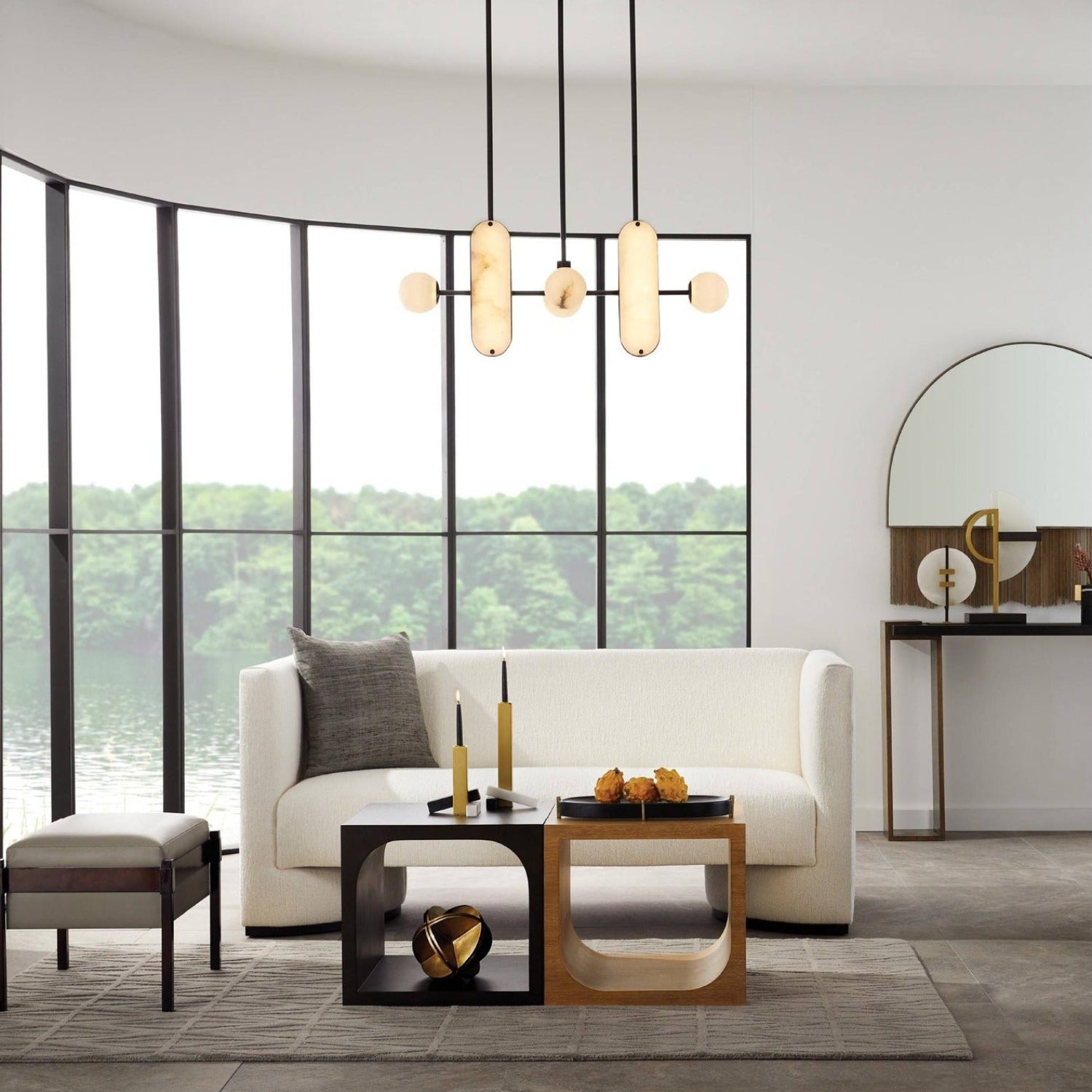 Arteriors Olympus Cloud Boucle Settee