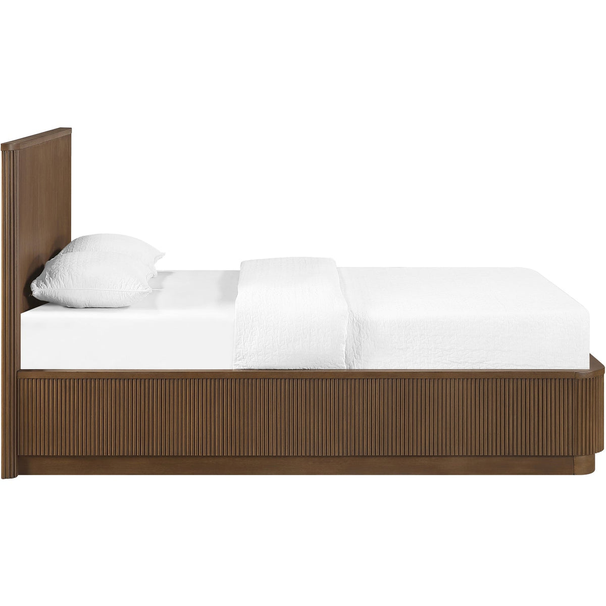 Astrid Brown Solid Wood And Oak Veneer Bed