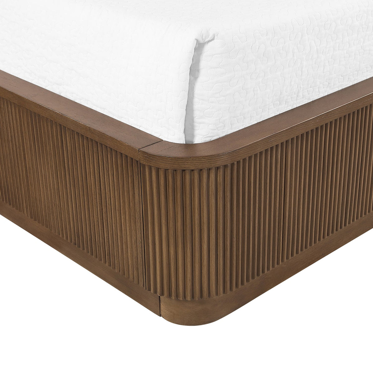 Astrid Brown Solid Wood And Oak Veneer Bed