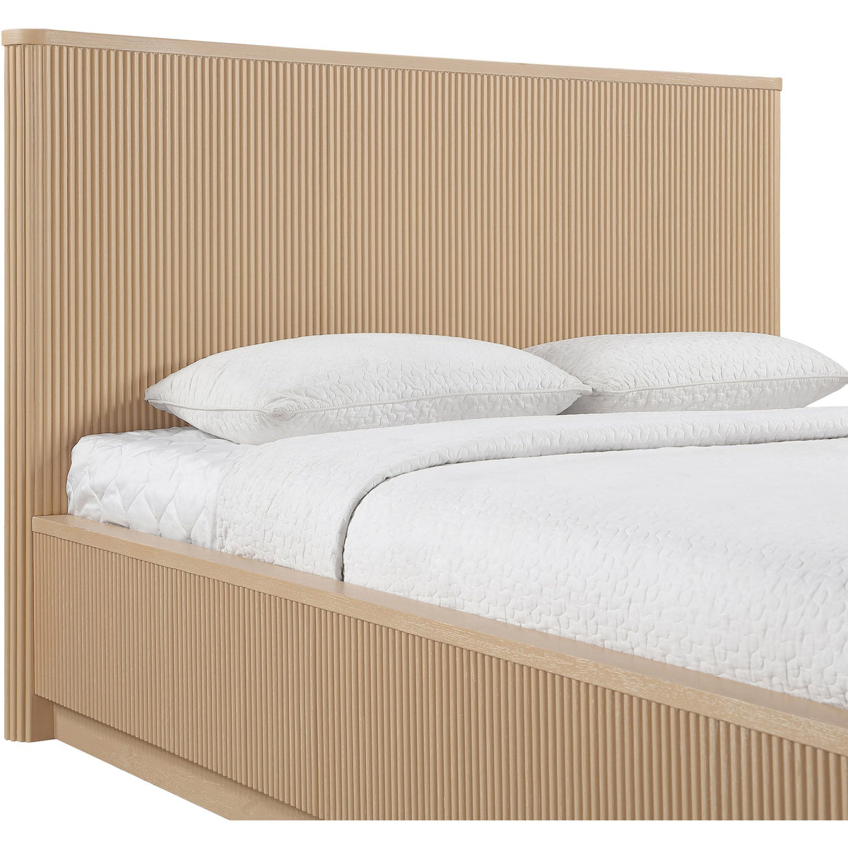 Astrid Natural Solid Wood And Oak Veneer Bed