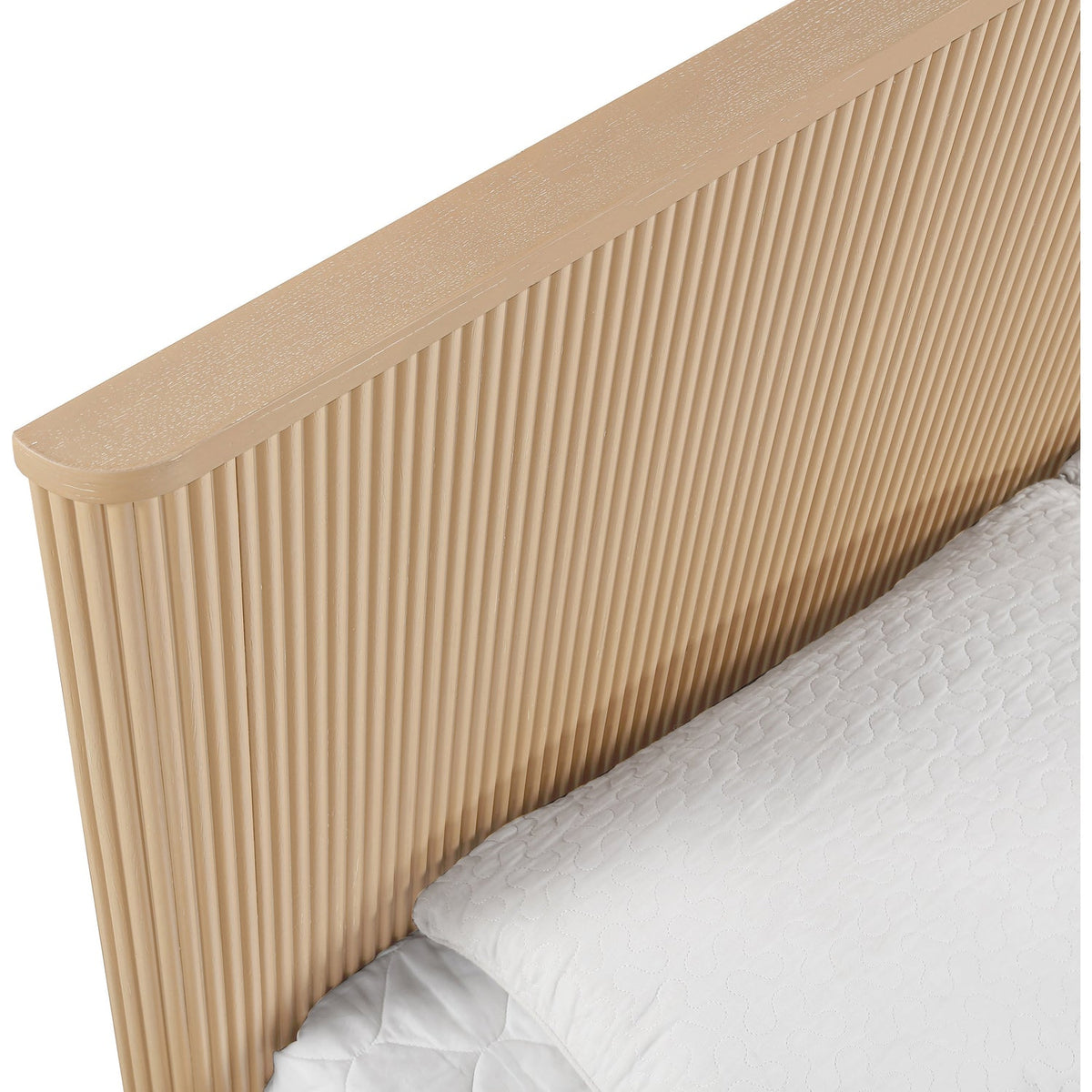 Astrid Natural Solid Wood And Oak Veneer Bed