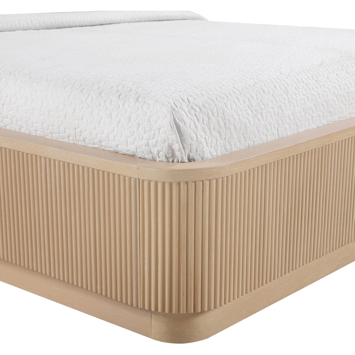 Astrid Natural Solid Wood And Oak Veneer Bed
