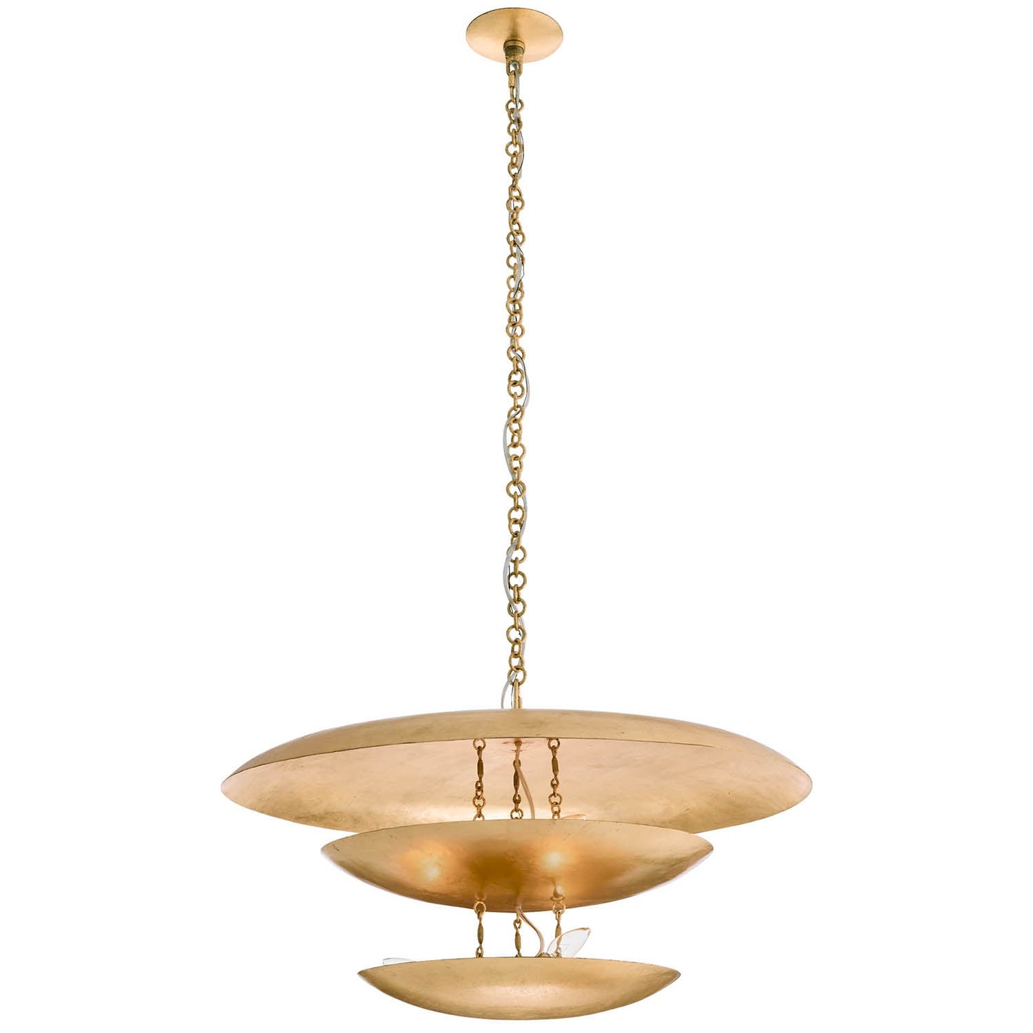 Arteriors Florko Gold Leaf Chandelier