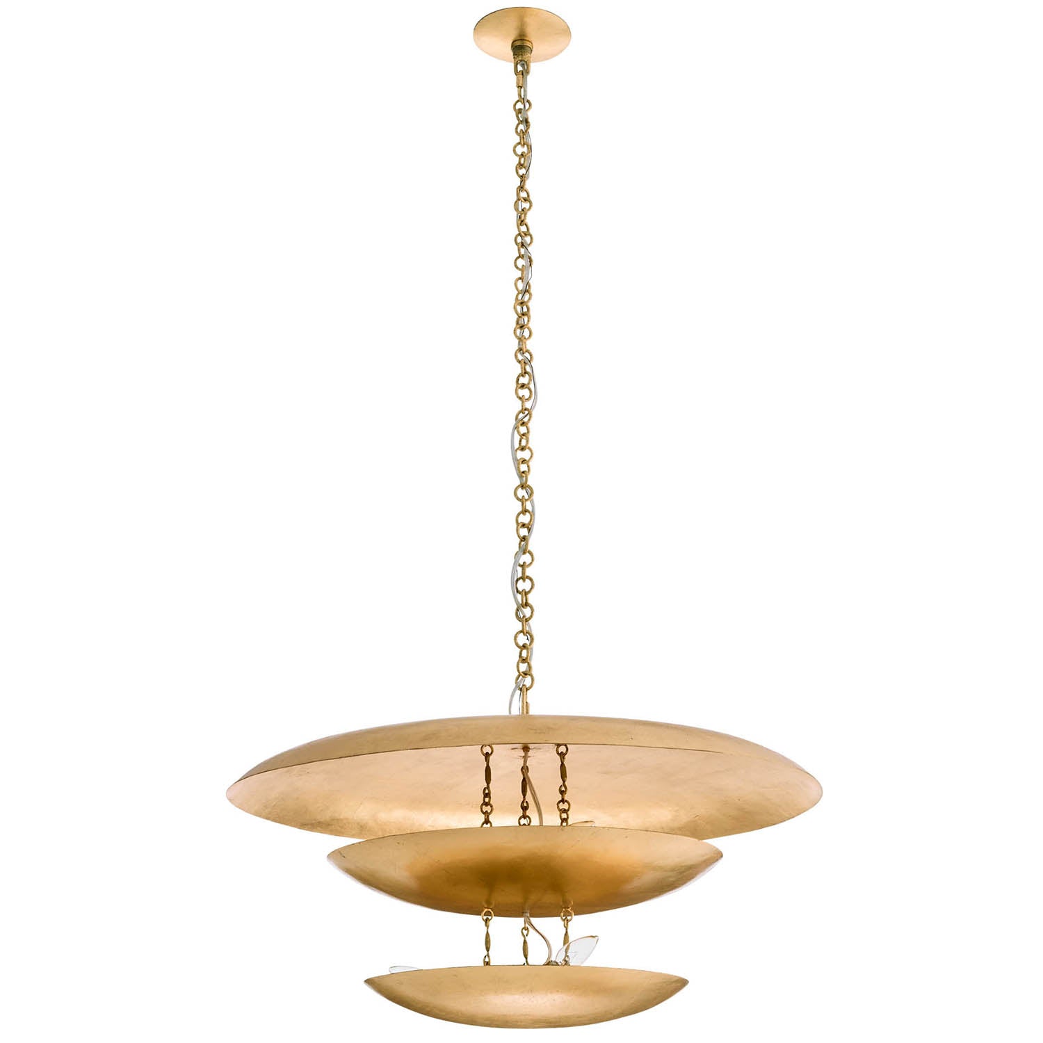 Arteriors Florko Gold Leaf Chandelier