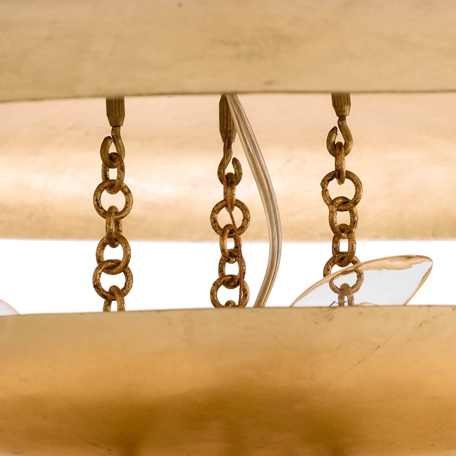 Arteriors Florko Gold Leaf Chandelier