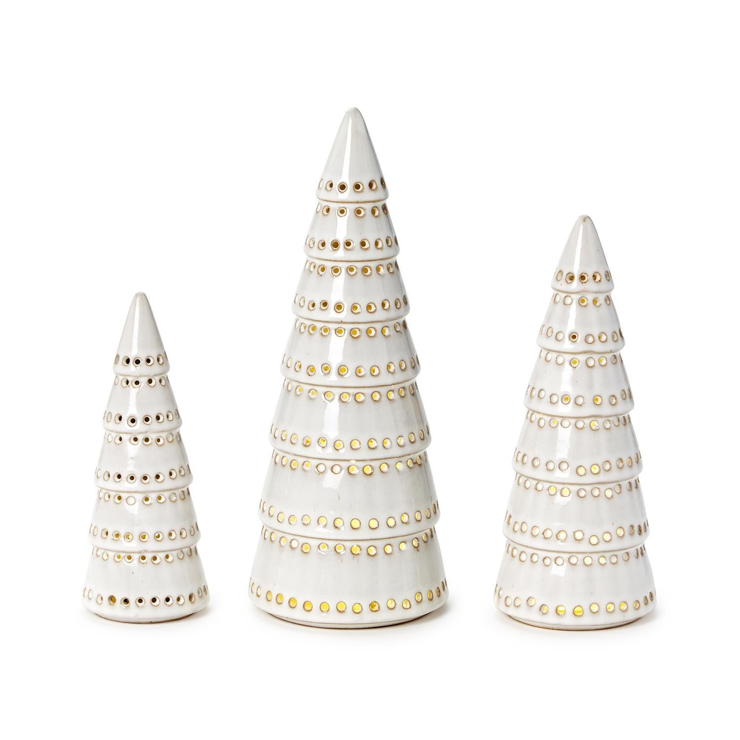 Pierced Holiday Tree Set of 3