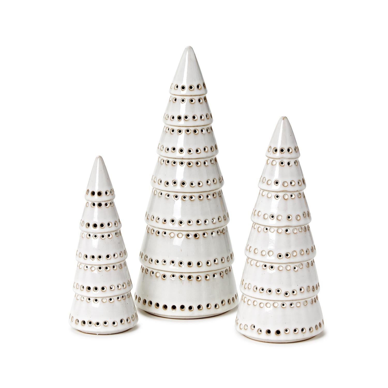 Pierced Holiday Tree Set of 3