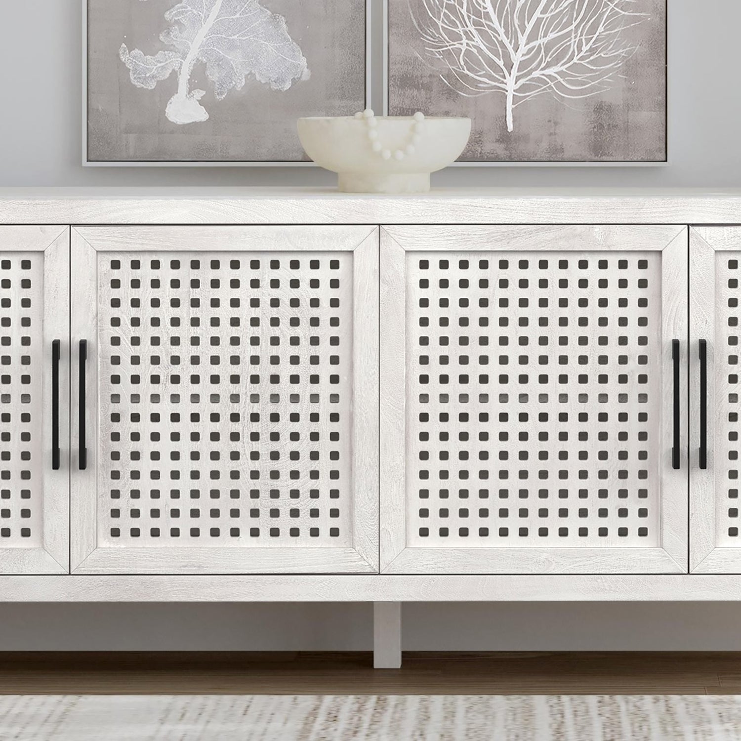 Bassett Mirror Pentak White Server