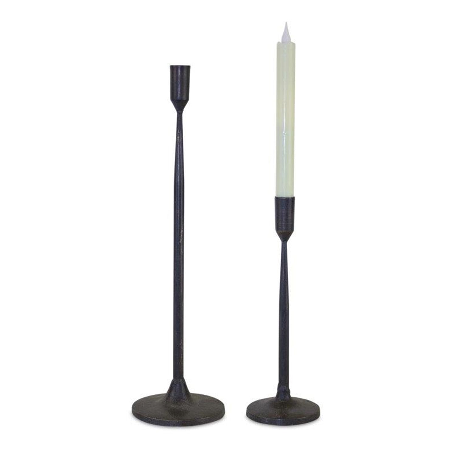 Metal Taper Candle Holder Set of 2