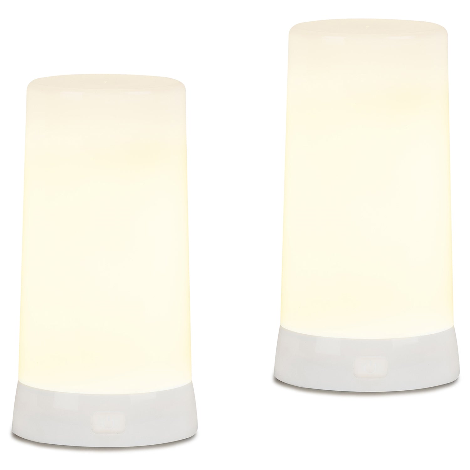 LED Flickering Light Designer Candle with Remote and Magnet Set of 2