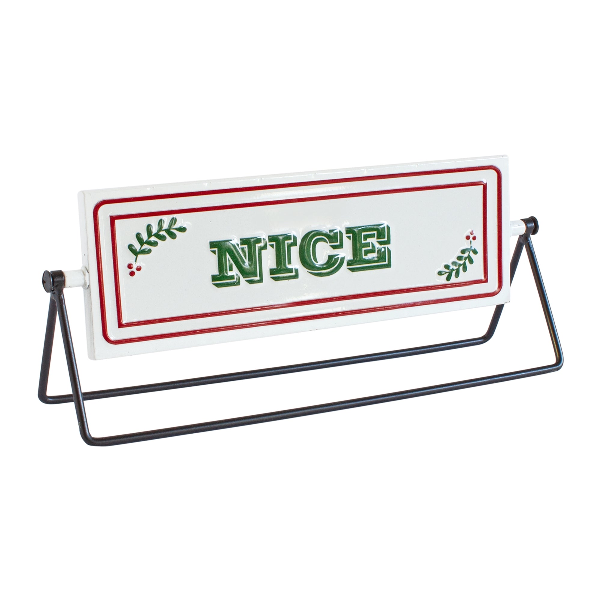 Reversible Christmas Sentiment Table Sign Set of 2