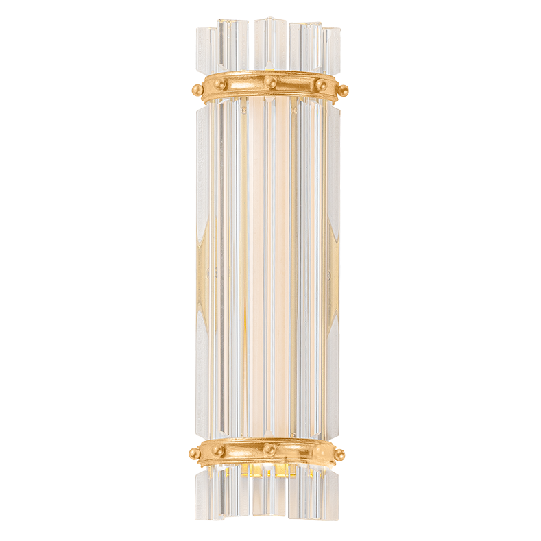 Hudson Valley Lighting Morey Park Small Wall Sconce in Vintage Gold Leaf, primary product view