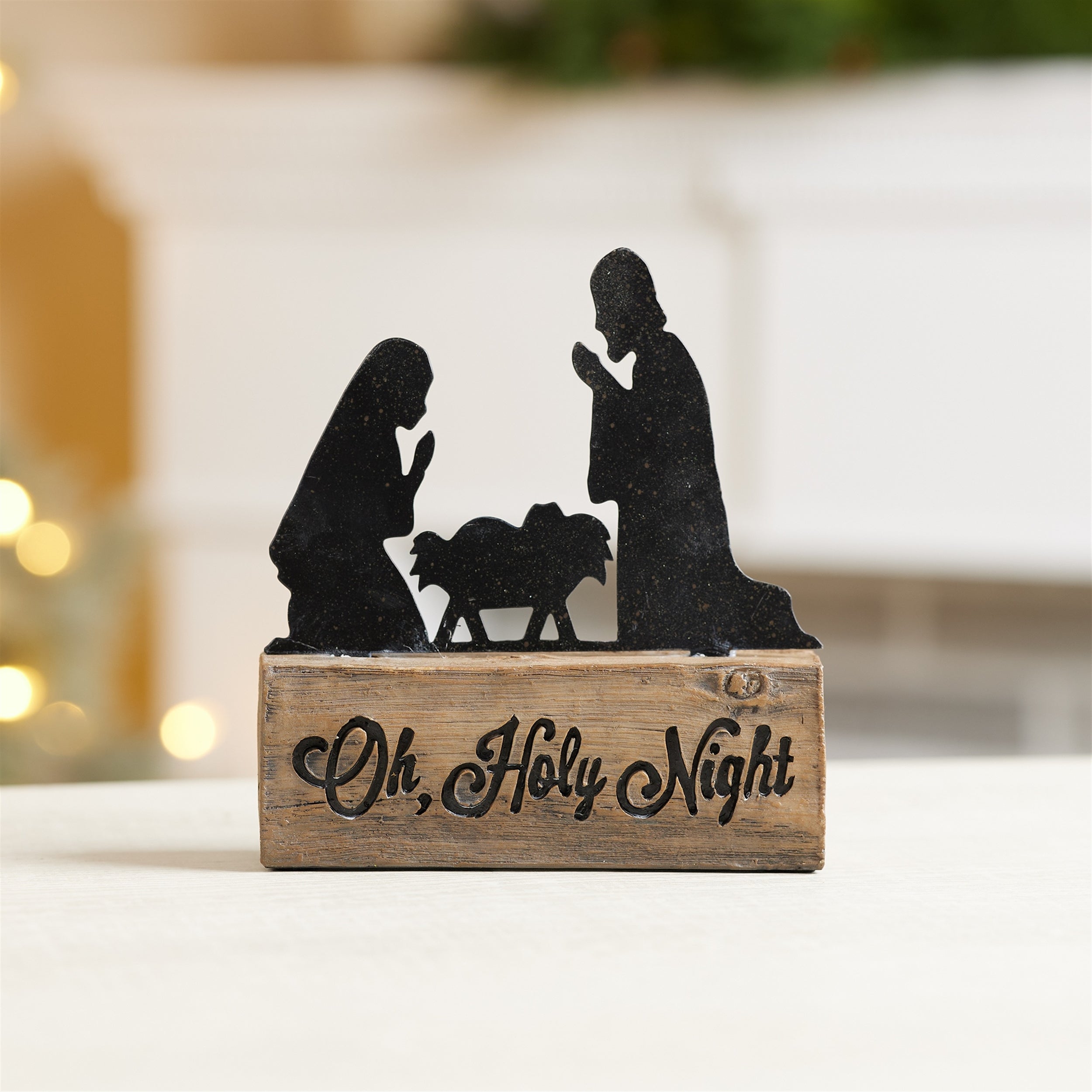Holy Night Nativity Block Scene